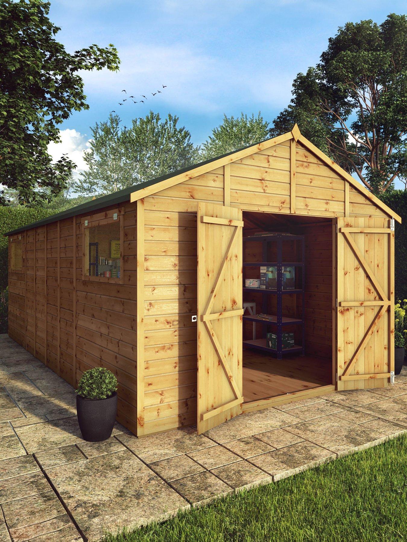 undefined 18 x 10ft Premium Shiplap Apex Workshop