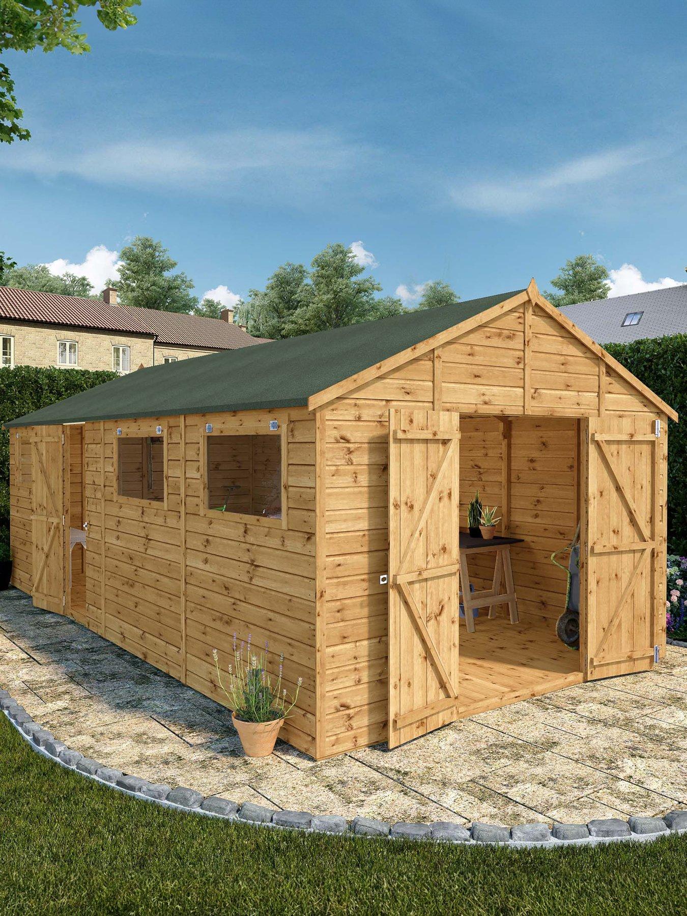 undefined 20 x 10ft Premium Shiplap Apex Workshop