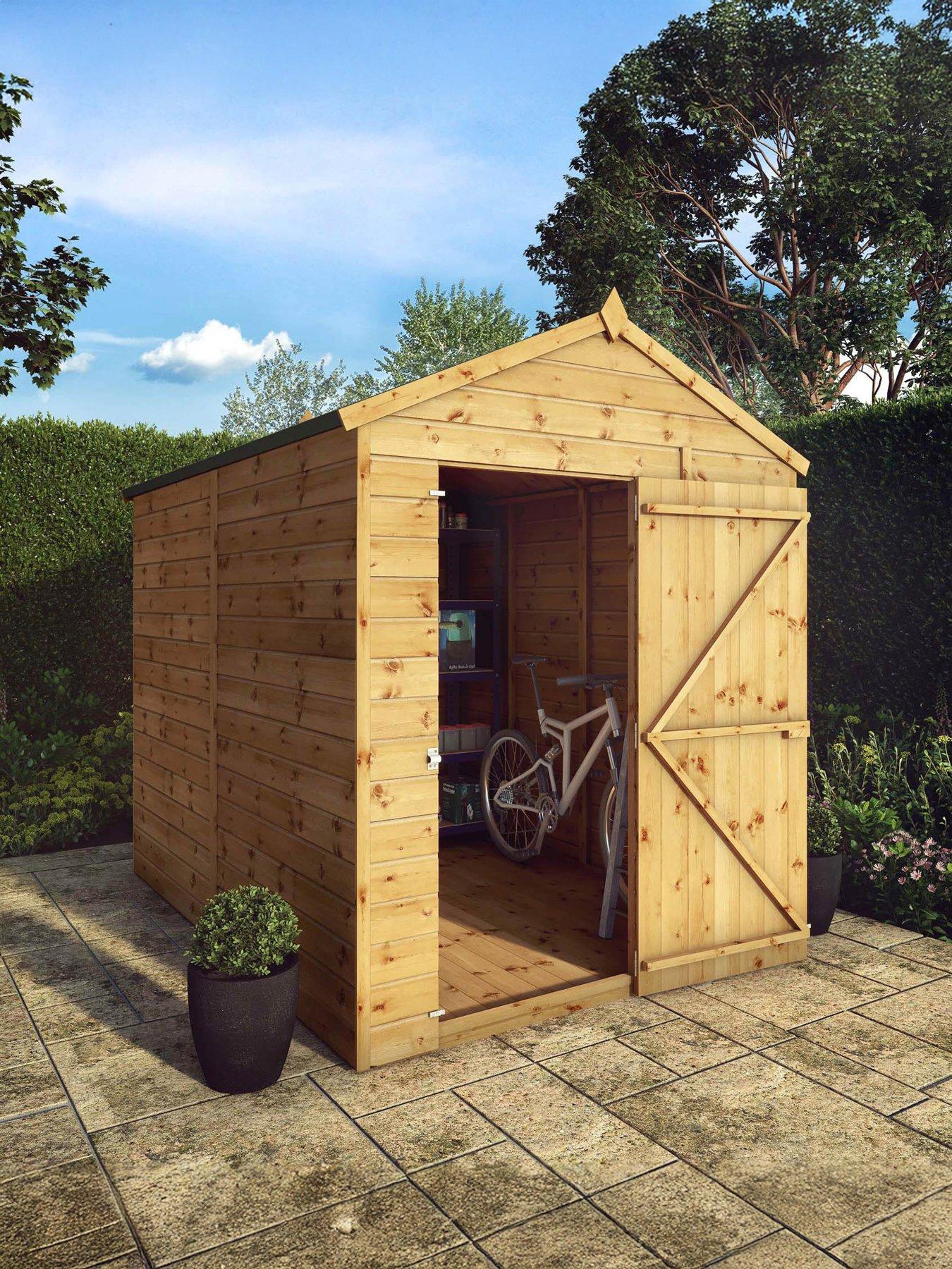  image of mercia-8-x-6ft-shiplap-apex-windowless-shed
