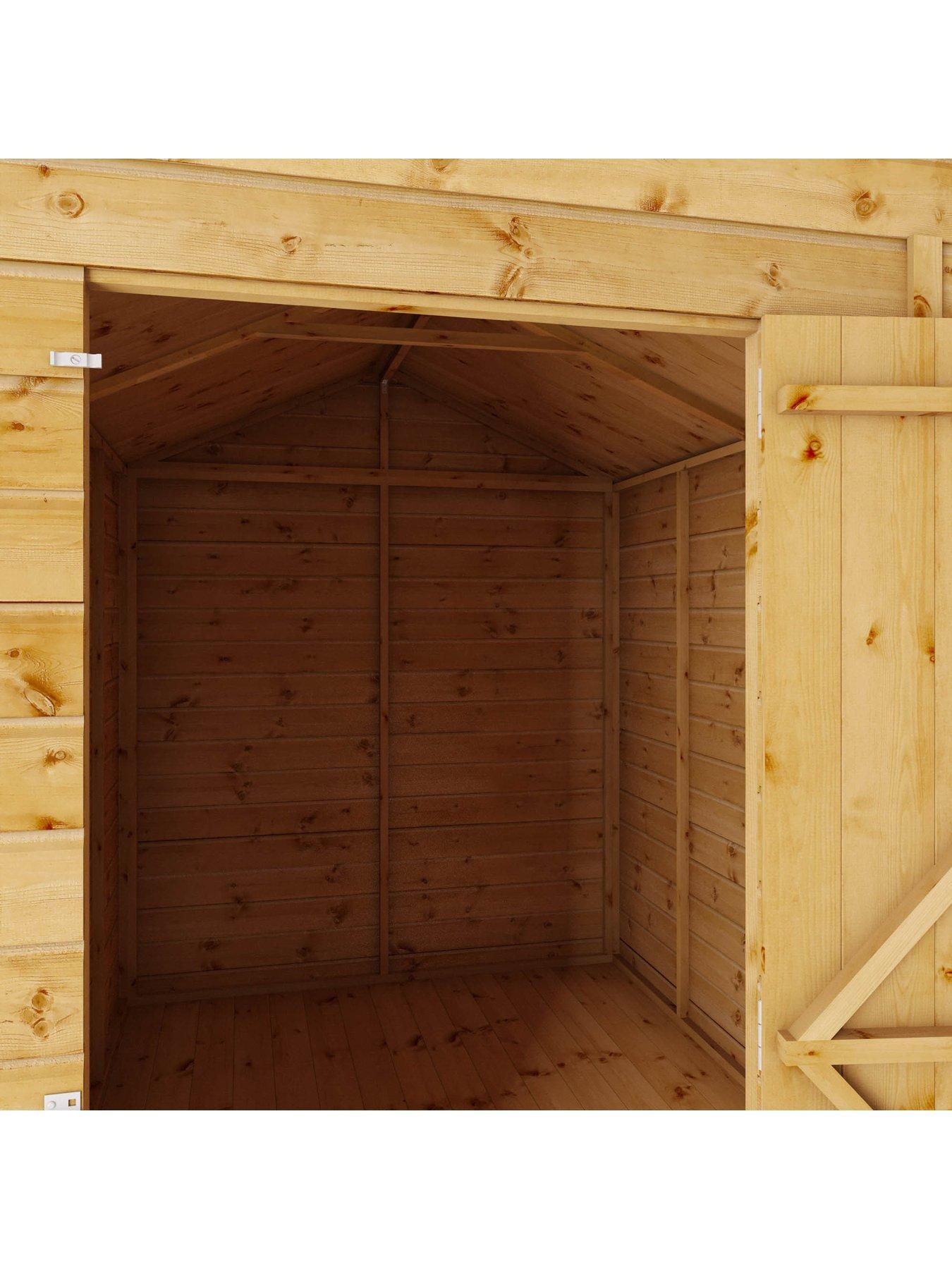  image of mercia-8-x-6ft-shiplap-apex-windowless-shed