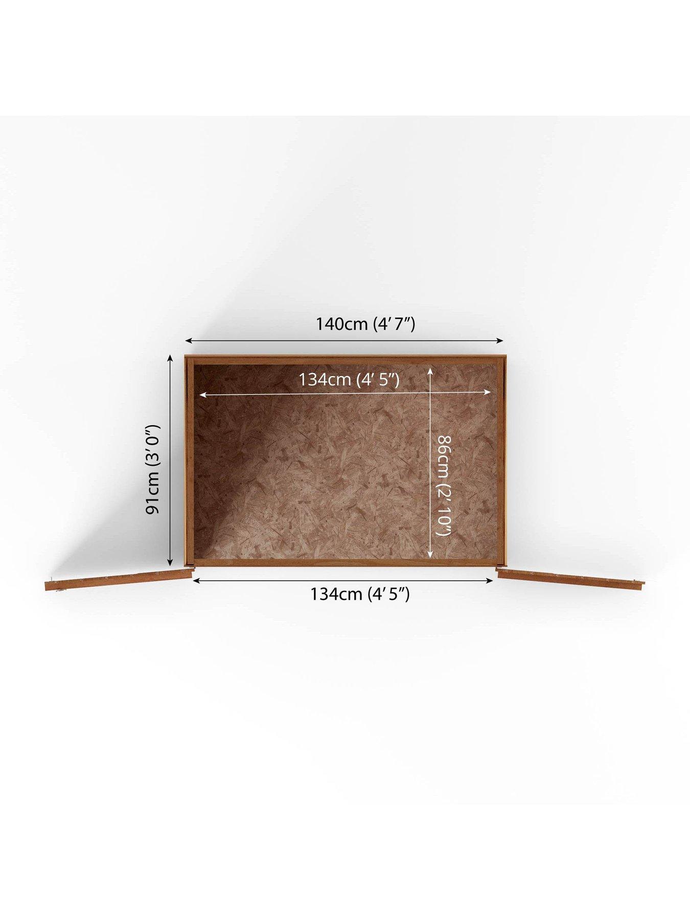 Image 6 of 7 of MERCIA Mercia 3 x 5ft Overlap Pent Mower Store - FSC&reg; Certified