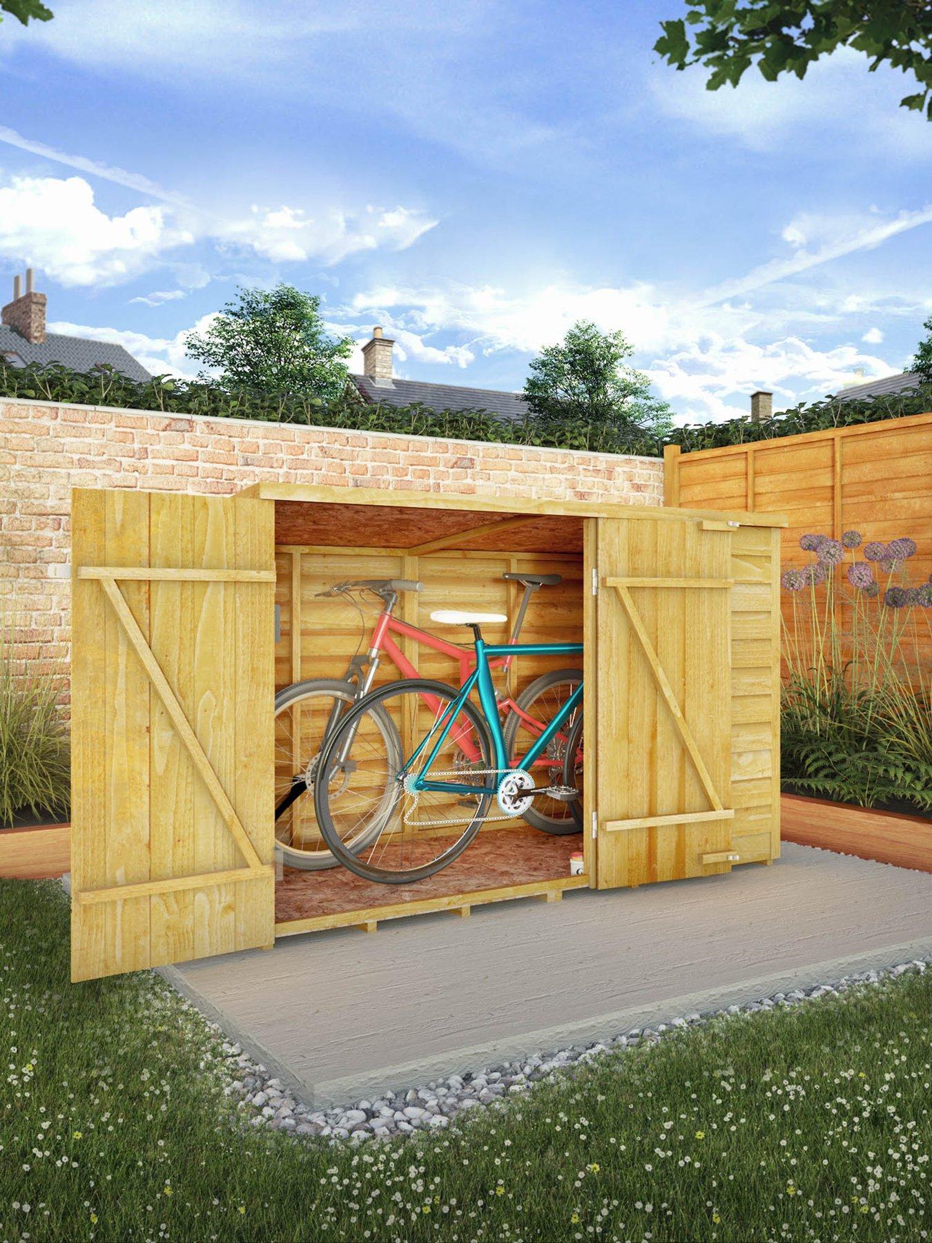 Image 1 of 7 of MERCIA 3 x 6ft Overlap Pent Bike Store - FSC&reg; Certified