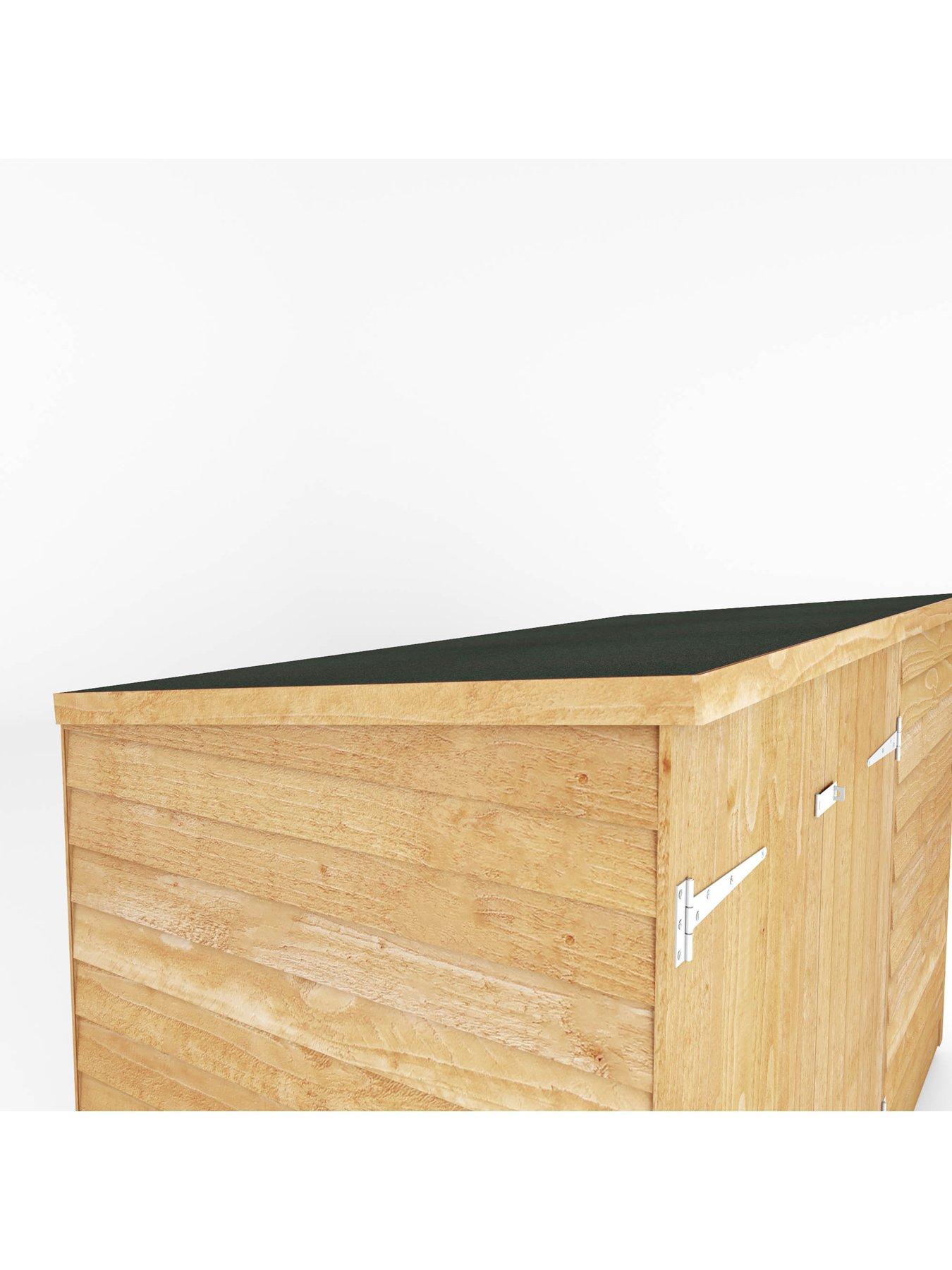  image of mercia-3-x-6ft-overlap-pent-bike-store-fscreg-certified