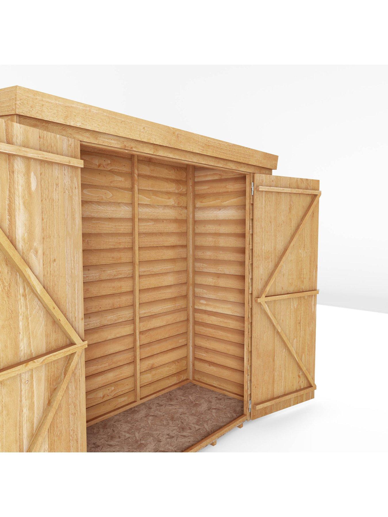 Image 3 of 7 of MERCIA 6 x 2'6ft Overlap Pent Storage Shed - FSC&reg; Certified