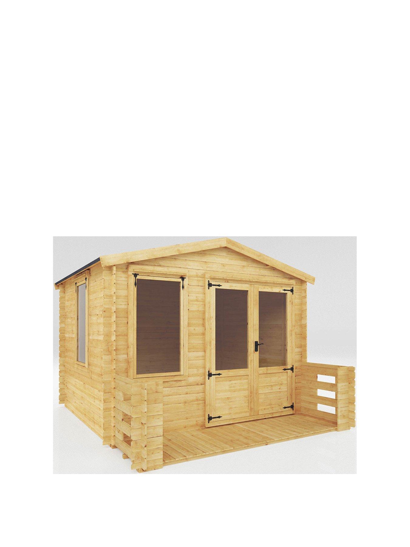  image of mercia-33m-x-37m-apex-log-cabin-with-veranda-19mm