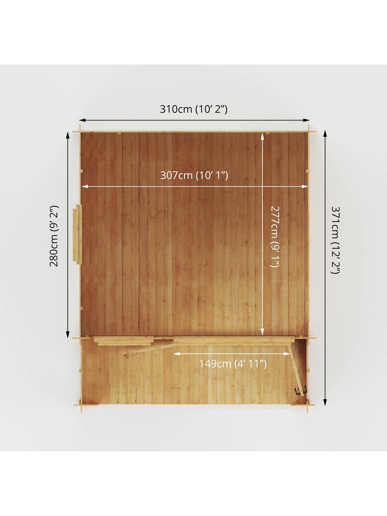  image of mercia-33m-x-37m-apex-log-cabin-with-veranda-19mm