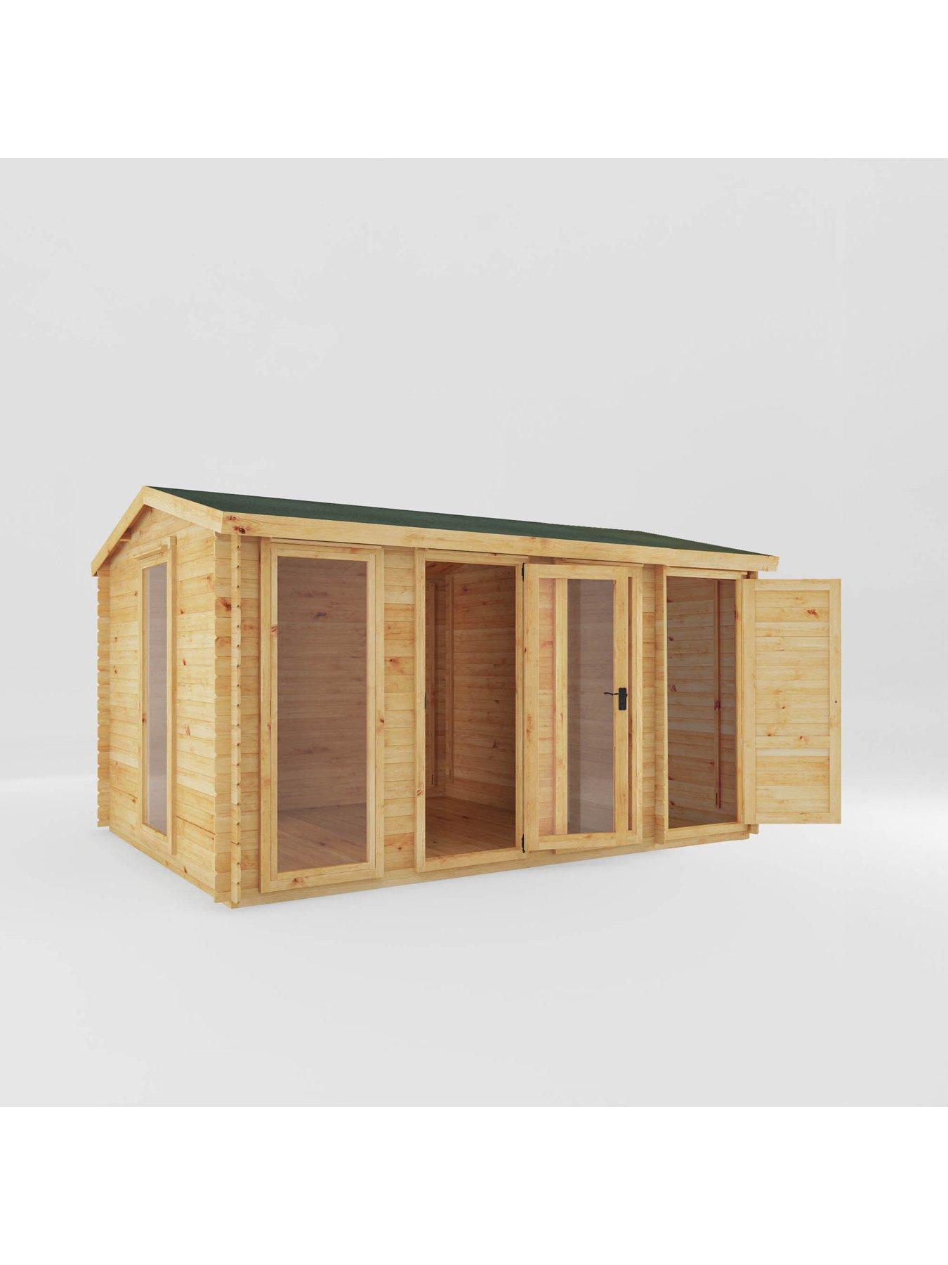  image of mercia-46m-x-3m-reverse-apex-log-cabin-with-side-shed-19mm