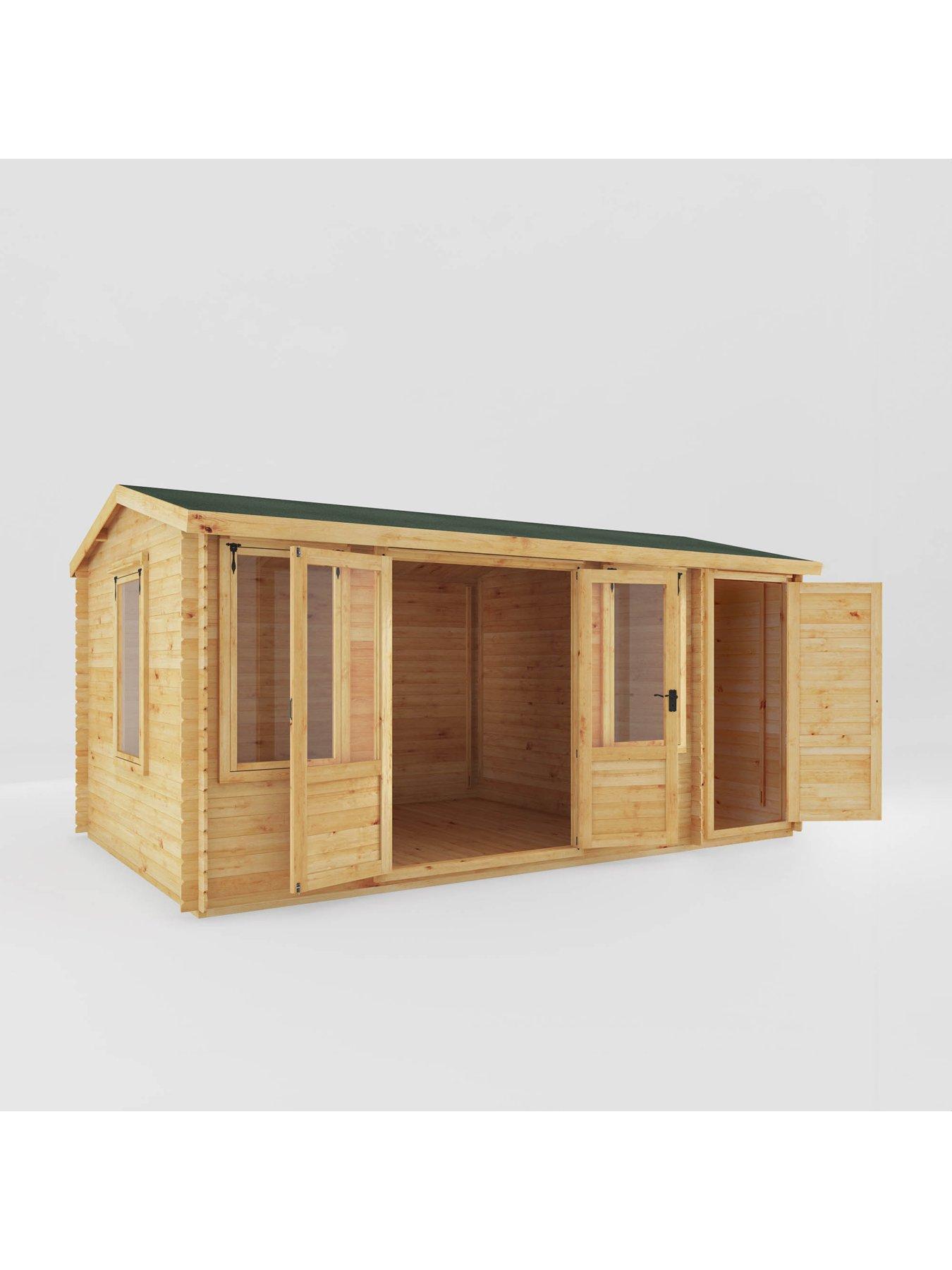  image of mercia-51m-x-3m-reverse-apex-log-cabin-with-side-shed-19mm