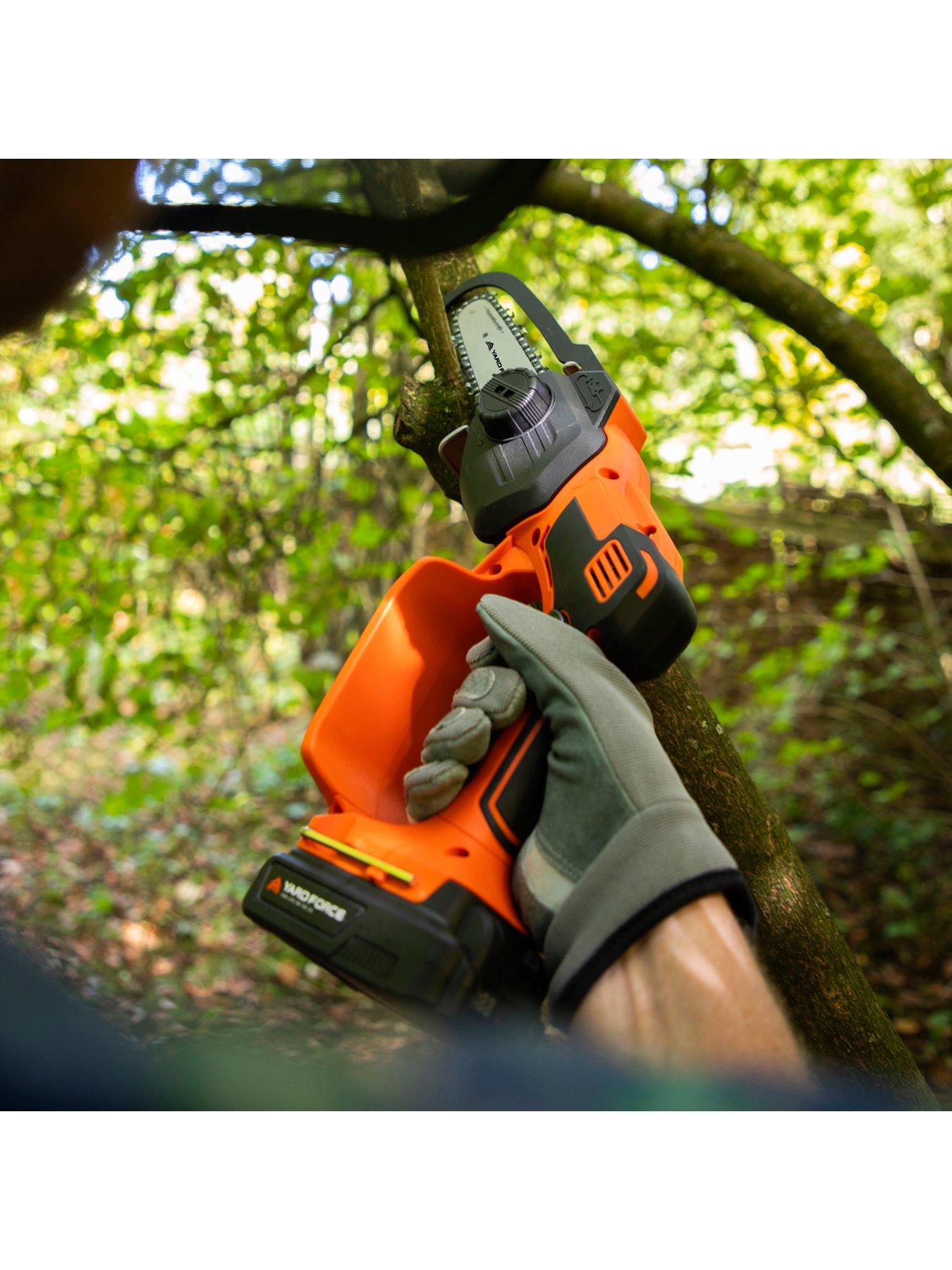  image of yard-force-20v-cordless-125cm-mini-pruning-saw-with-li-ion-battery-and-charger-ls-c13-cr20-range