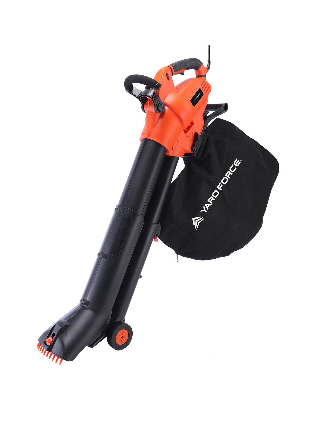 Yard Force 3-in-1 3000W Electric Corded Blower Vac and Mulcher with 35L Collection Bag and 100-300 km/h Air Speed - EB U30