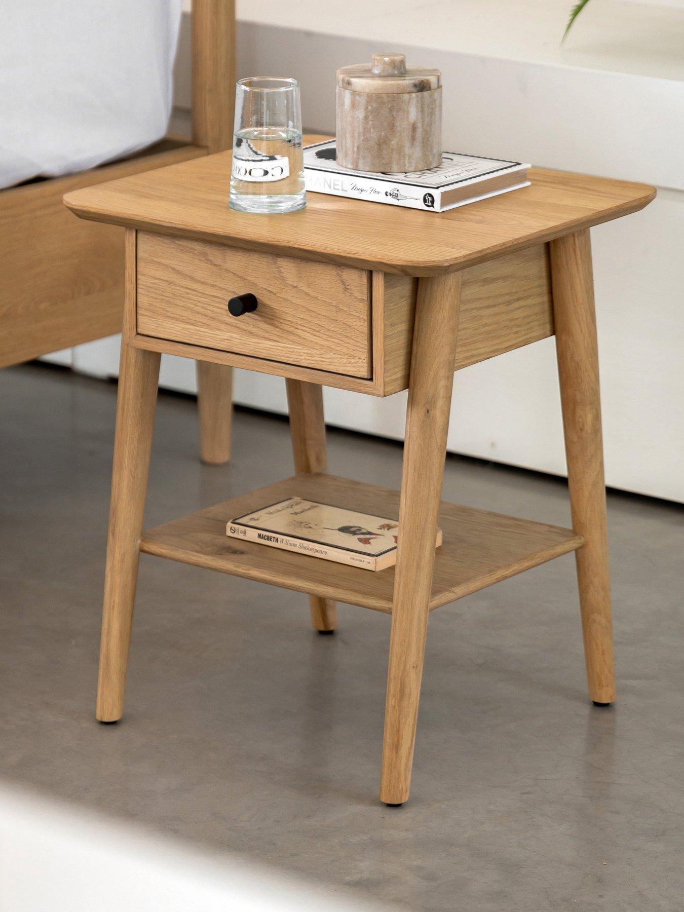 Gallery Direct Leif 1 Drawer Bedside - Natural