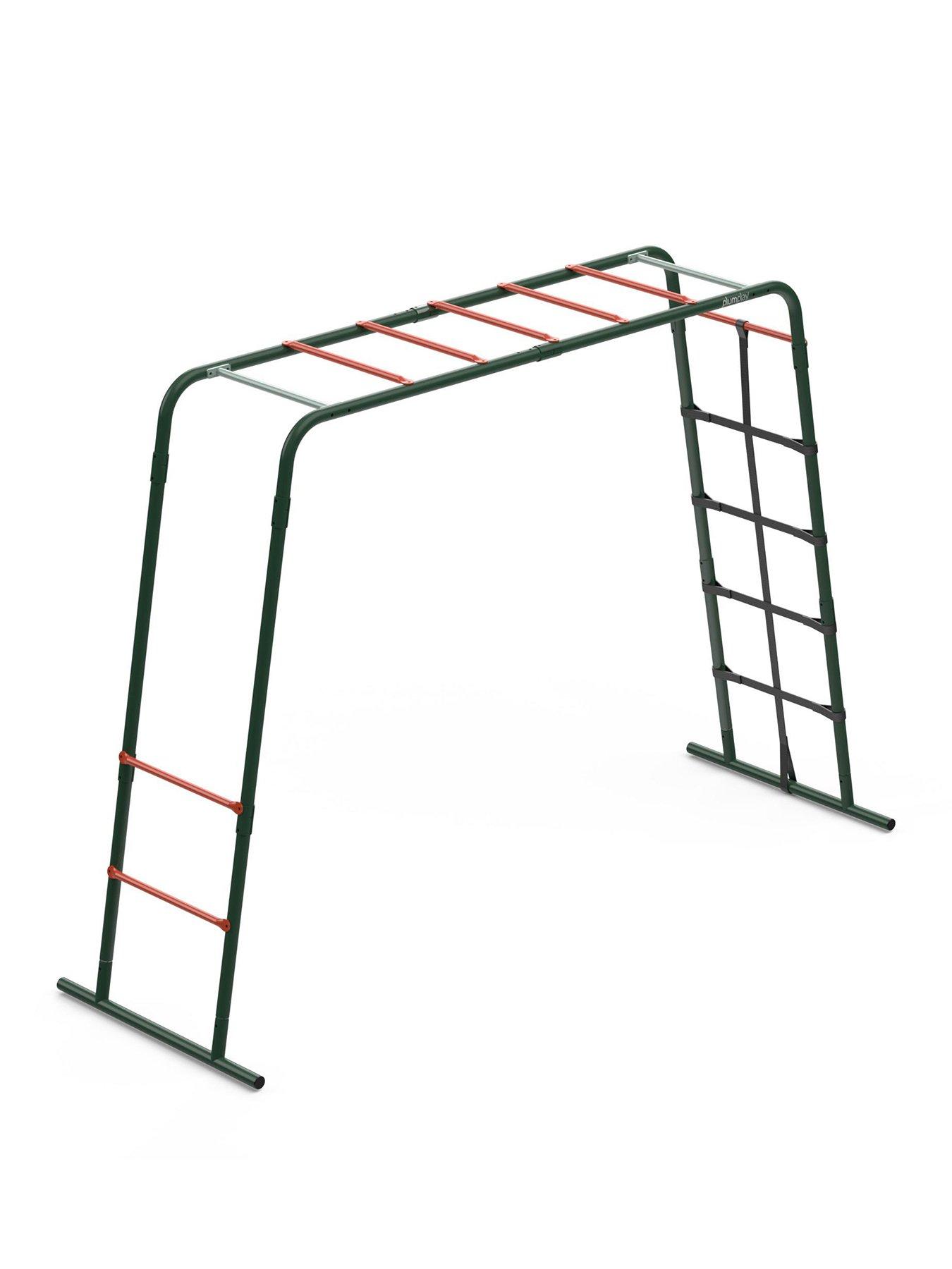 plum-metal-monkey-bars