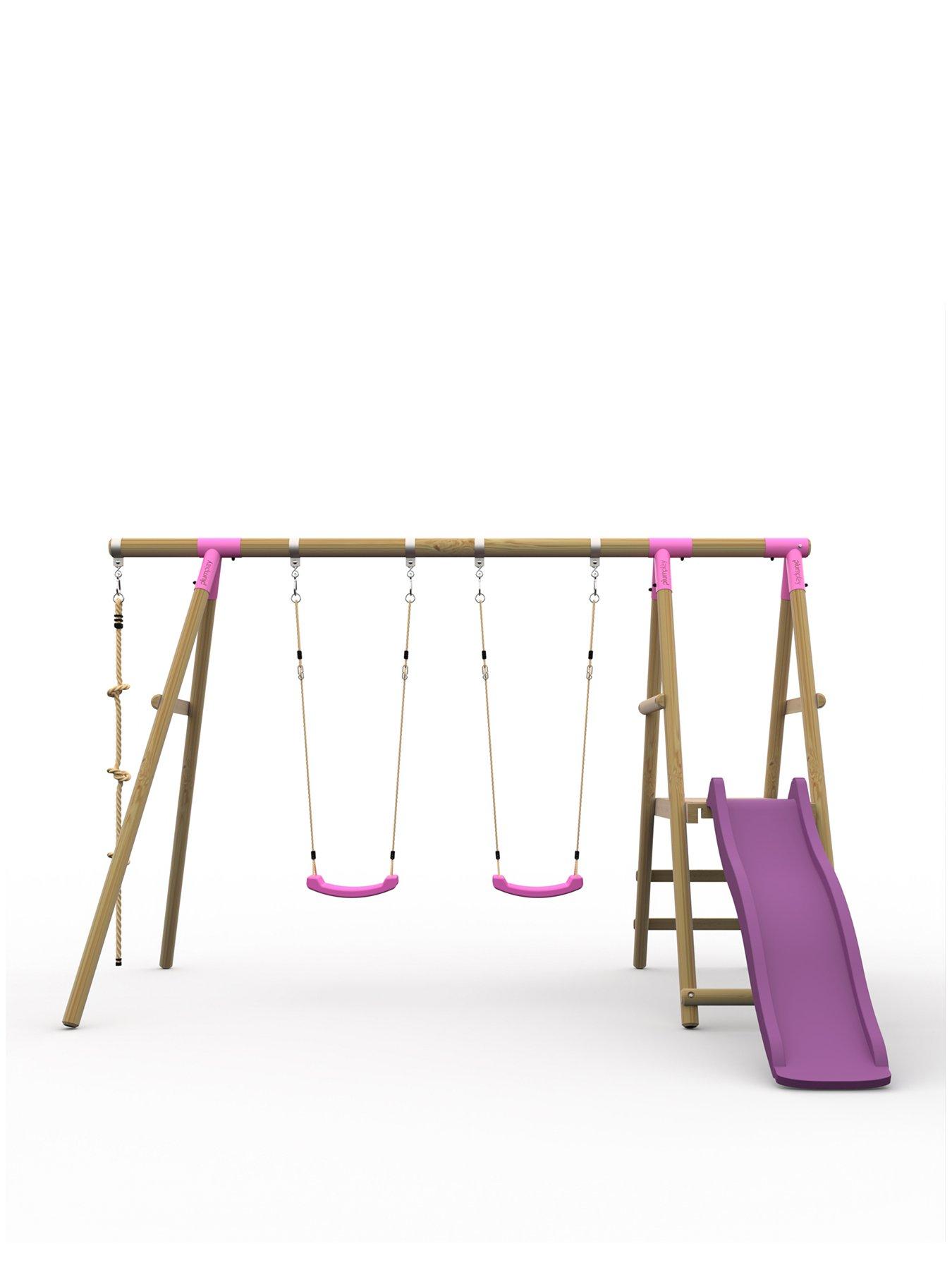 plum-giant-baboon-wooden-swing-set-pink