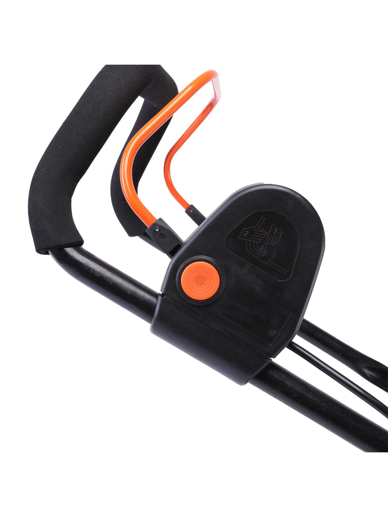  image of yard-force-1200w-32cm-electric-lawnmower-with-30l-grass-bag-and-rear-roller-em-u32