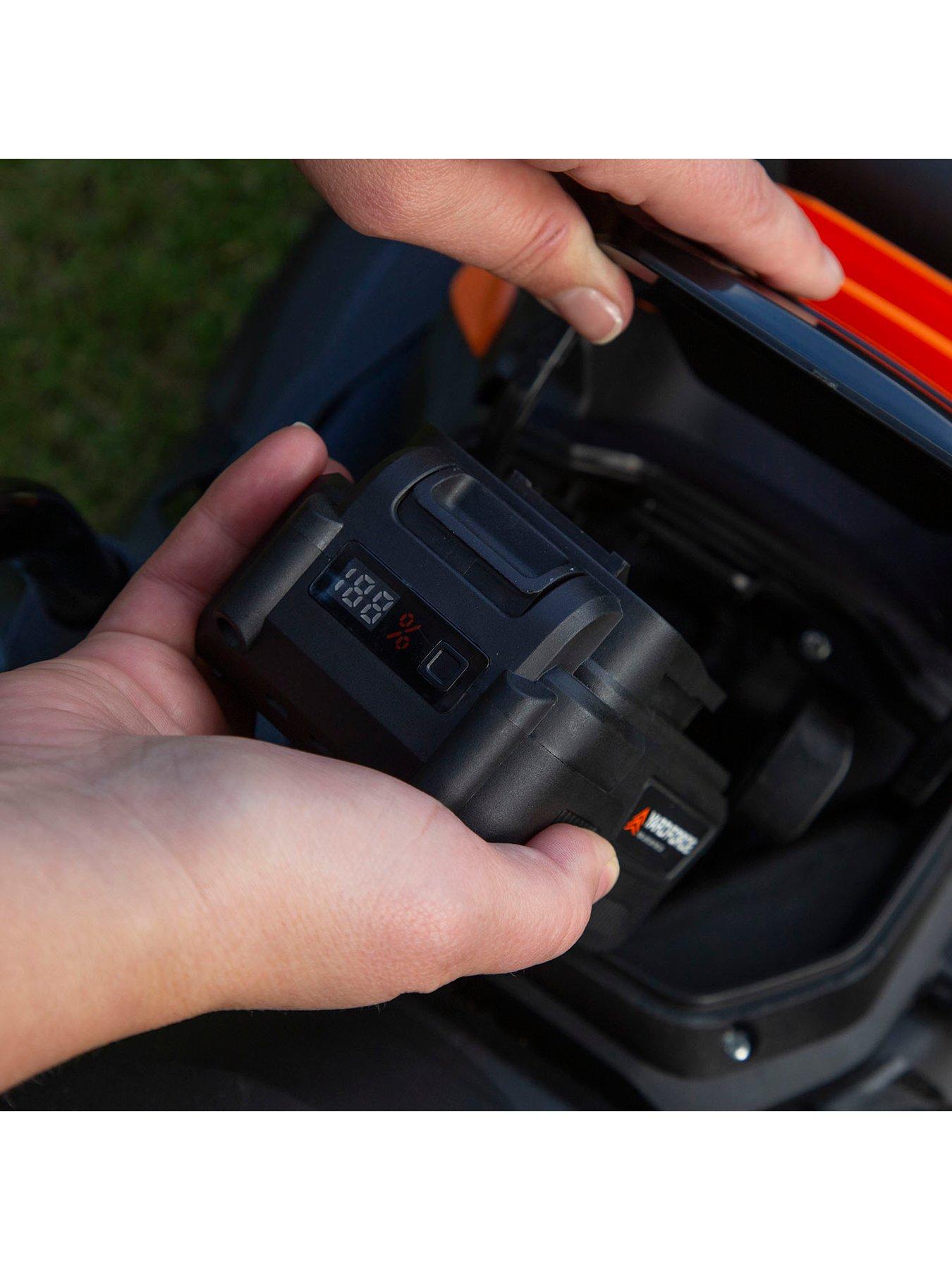  image of yard-force-20v-40ah-33cm-cordless-lawnmower-and-25cm-grass-trimmer-cr20-range-lm-c33b-amp-lt-c25b