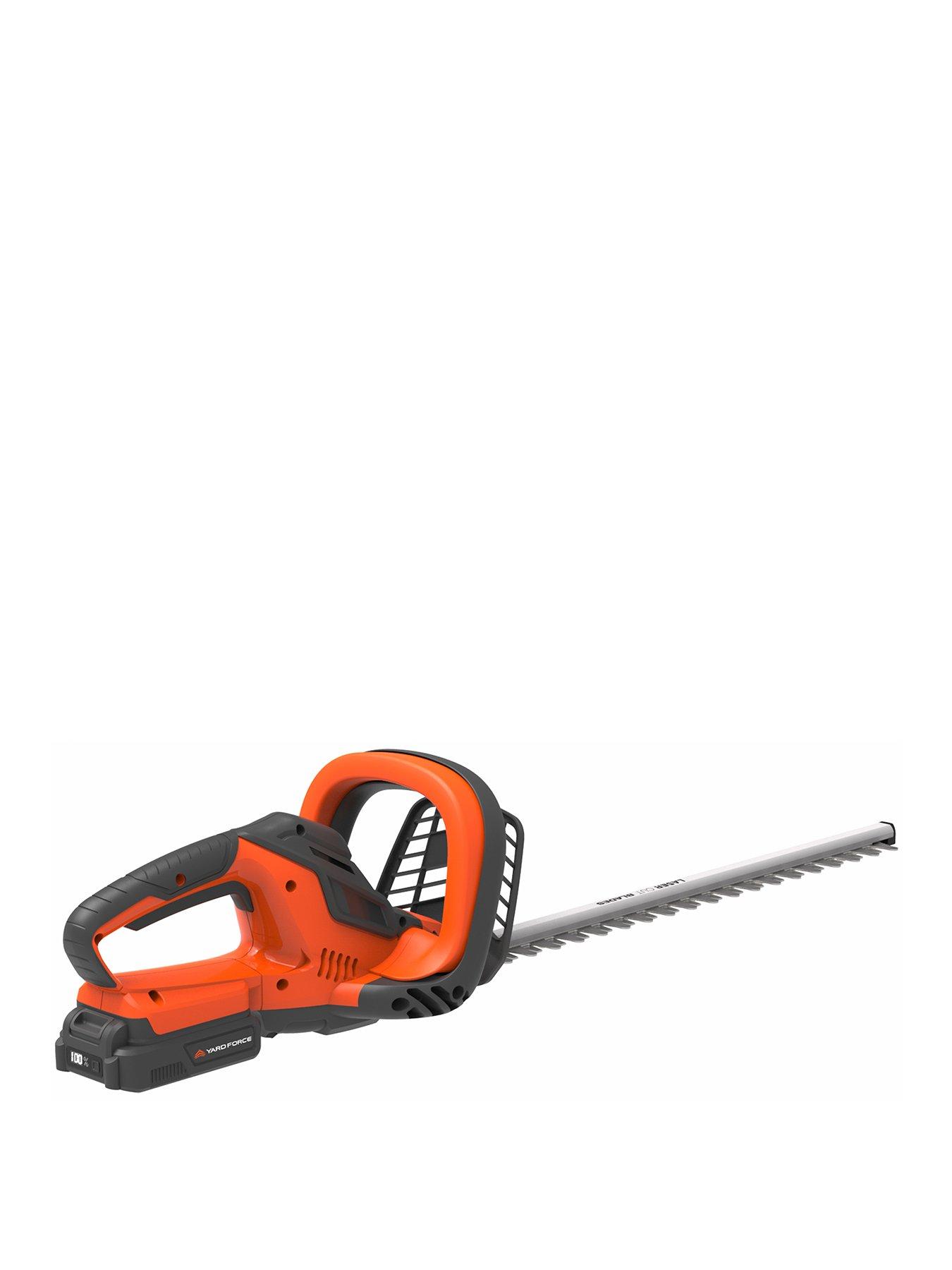 yard-force-20v-cordless-hedge-trimmer-with-45cm-dual-action-blade-li-ion-battery-and-quick-charger-lh-c45-cr20-range