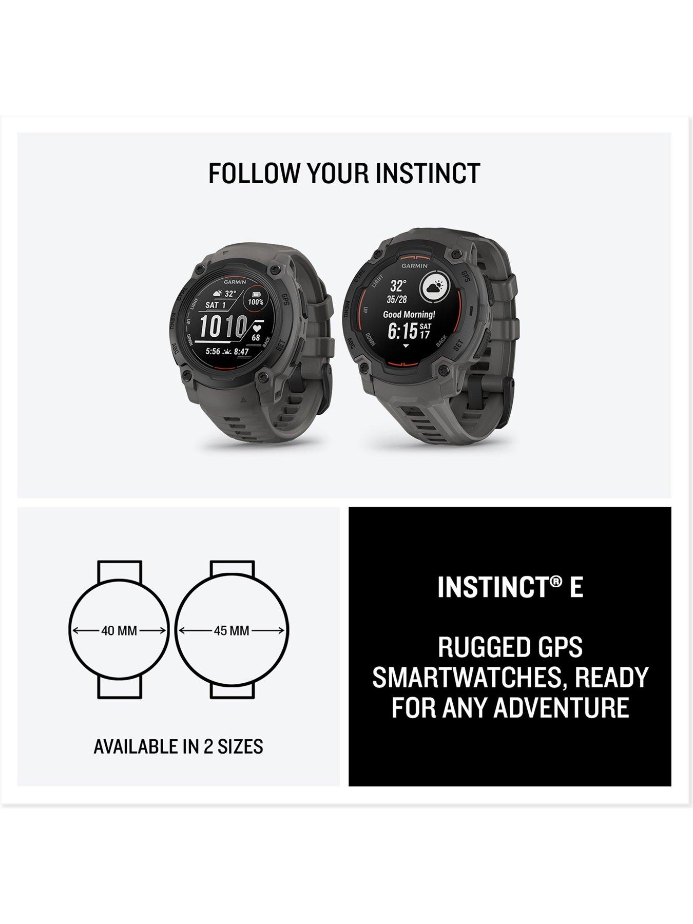 Image 7 of 8 of Garmin Instinct E&nbsp;45mm Smartwatch -&nbsp;Black