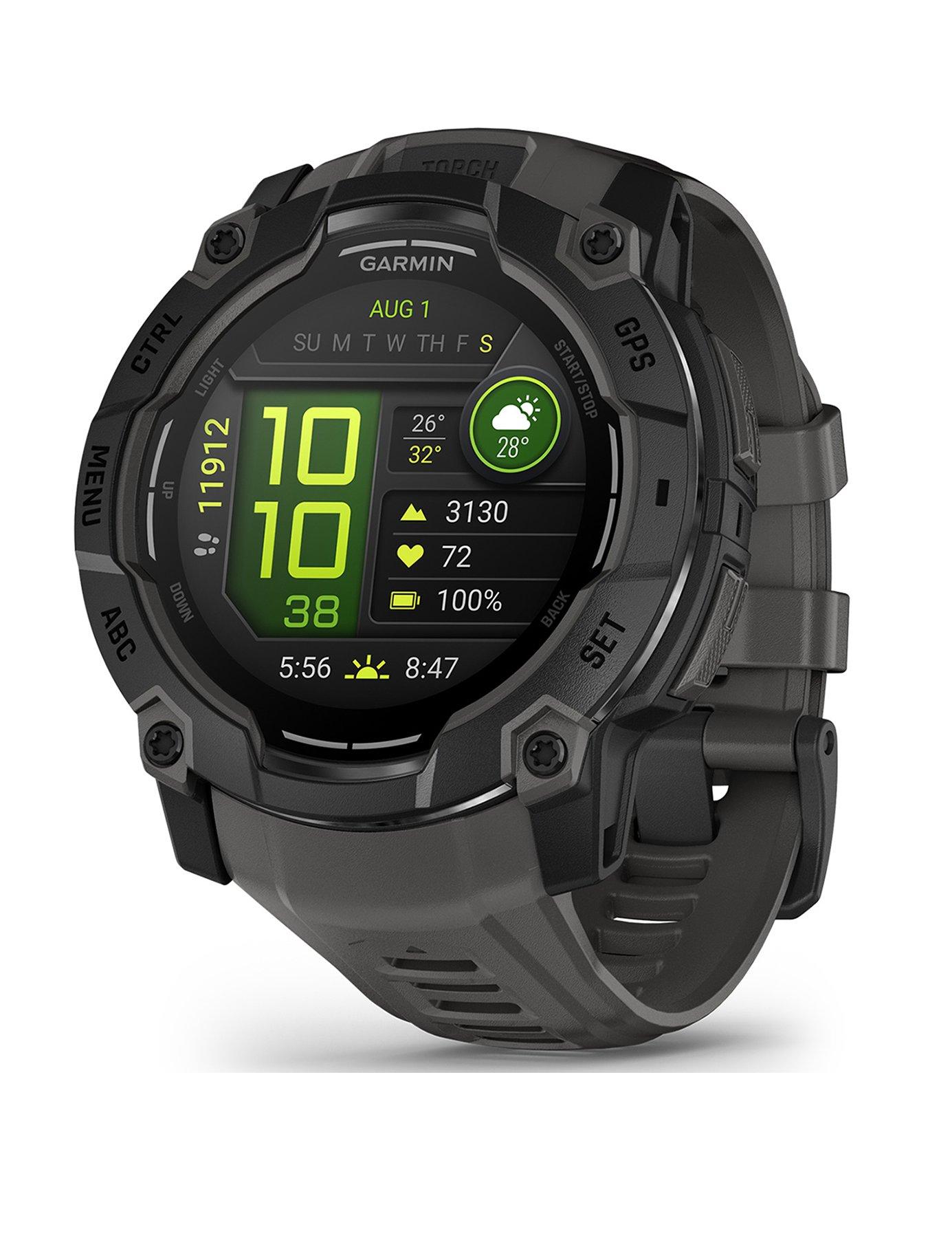 Garmin Instinct 3 AMOLED 50mm Smartwatch - Black