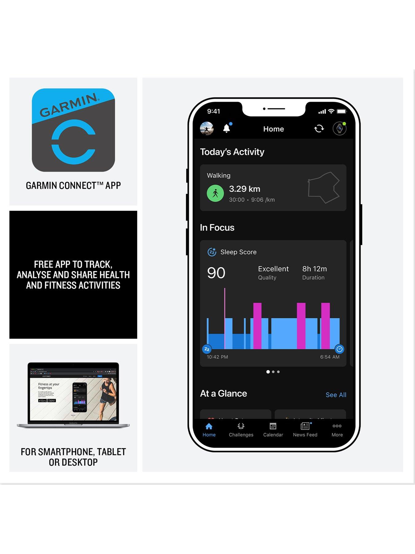 Image 5 of 8 of Garmin Instinct 3&nbsp;AMOLED&nbsp;50mm Smartwatch -&nbsp;Black