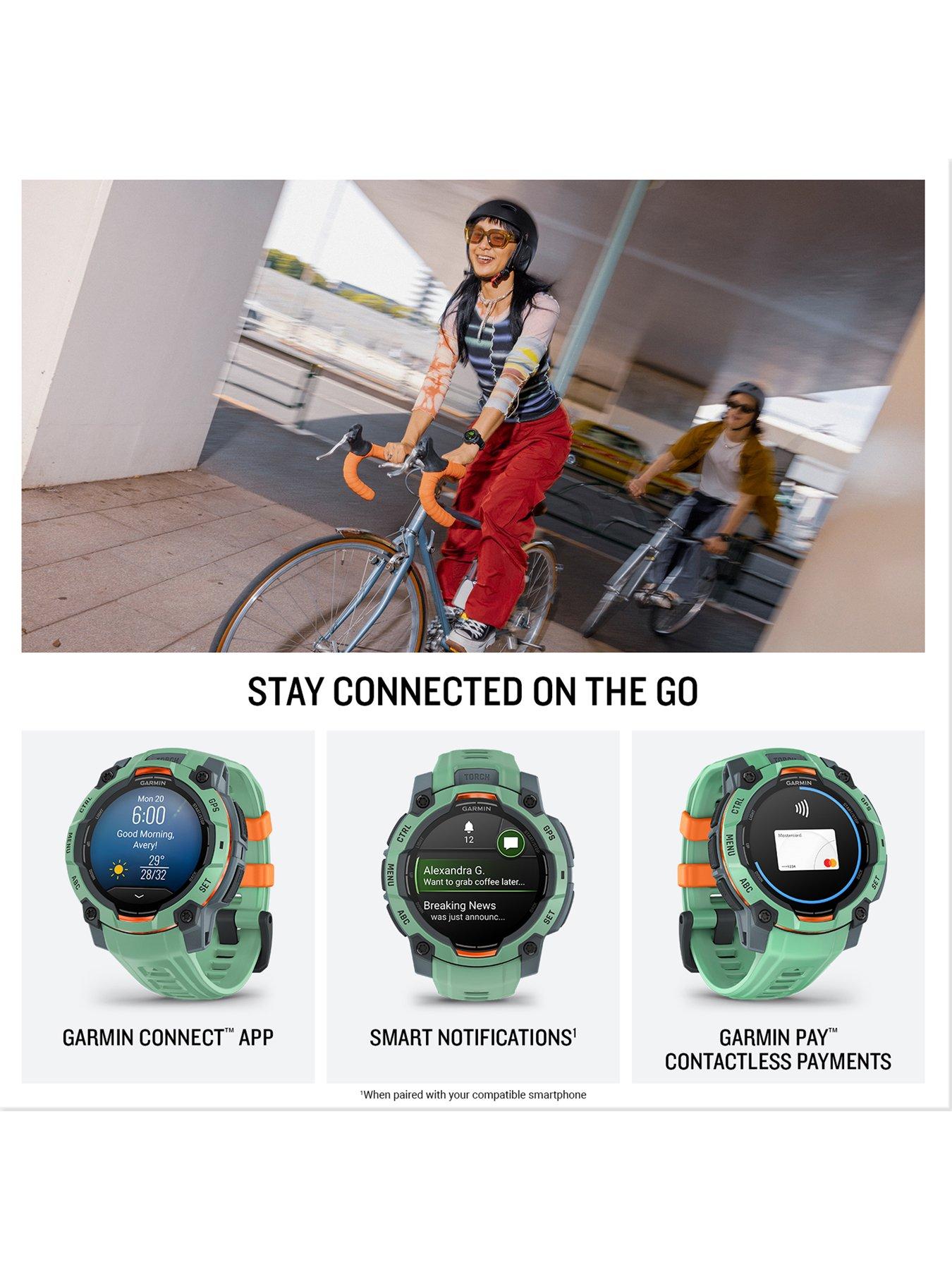 Image 4 of 8 of Garmin Instinct 3&nbsp;AMOLED Smartwatch&nbsp;45mm -&nbsp;Neo Tropic