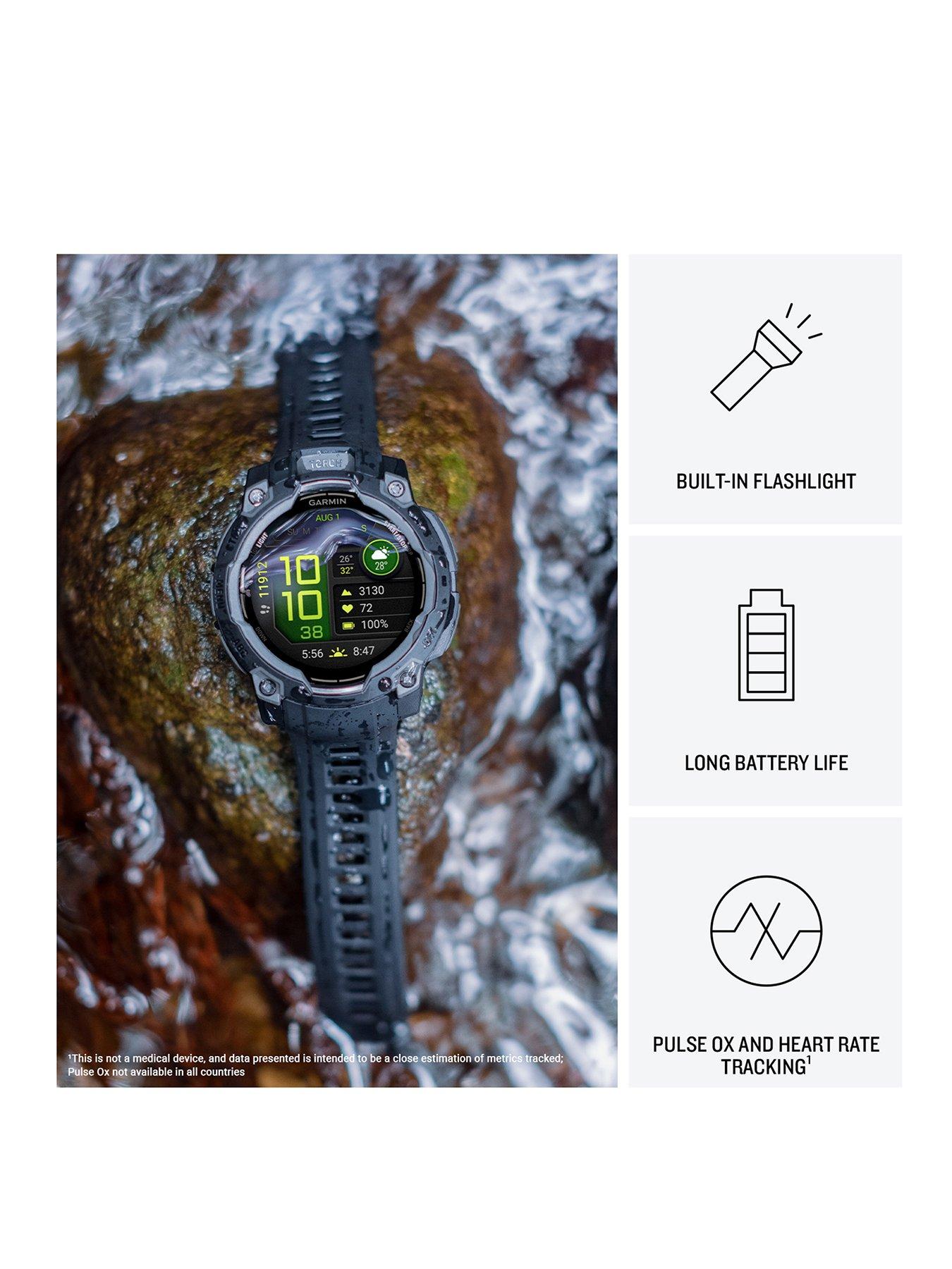 Image 3 of 8 of Garmin Instinct 3 Smartwatch&nbsp;AMOLED 50mm -&nbsp;Neo Tropic