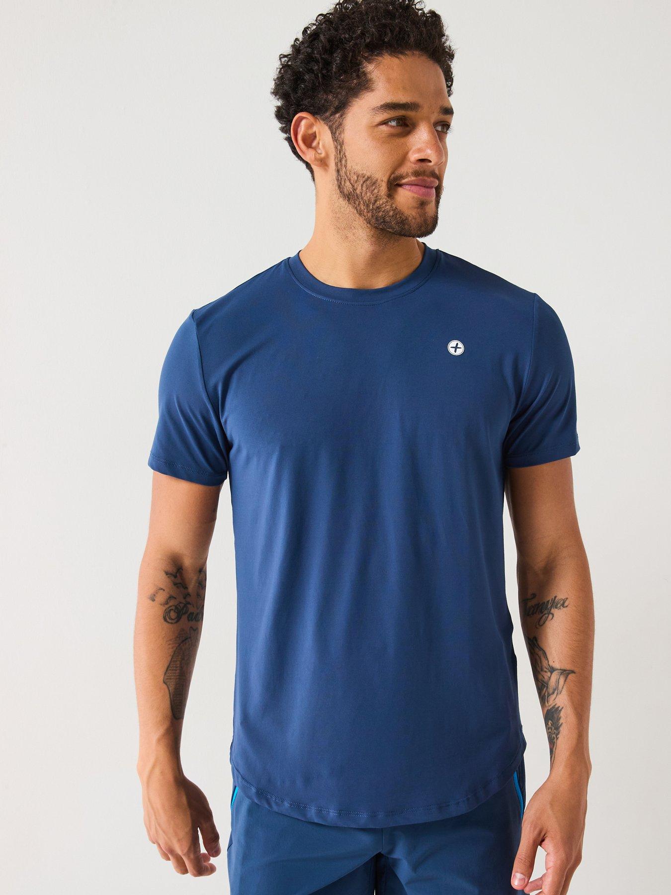  image of gym-coffee-mens-training-tee-blue