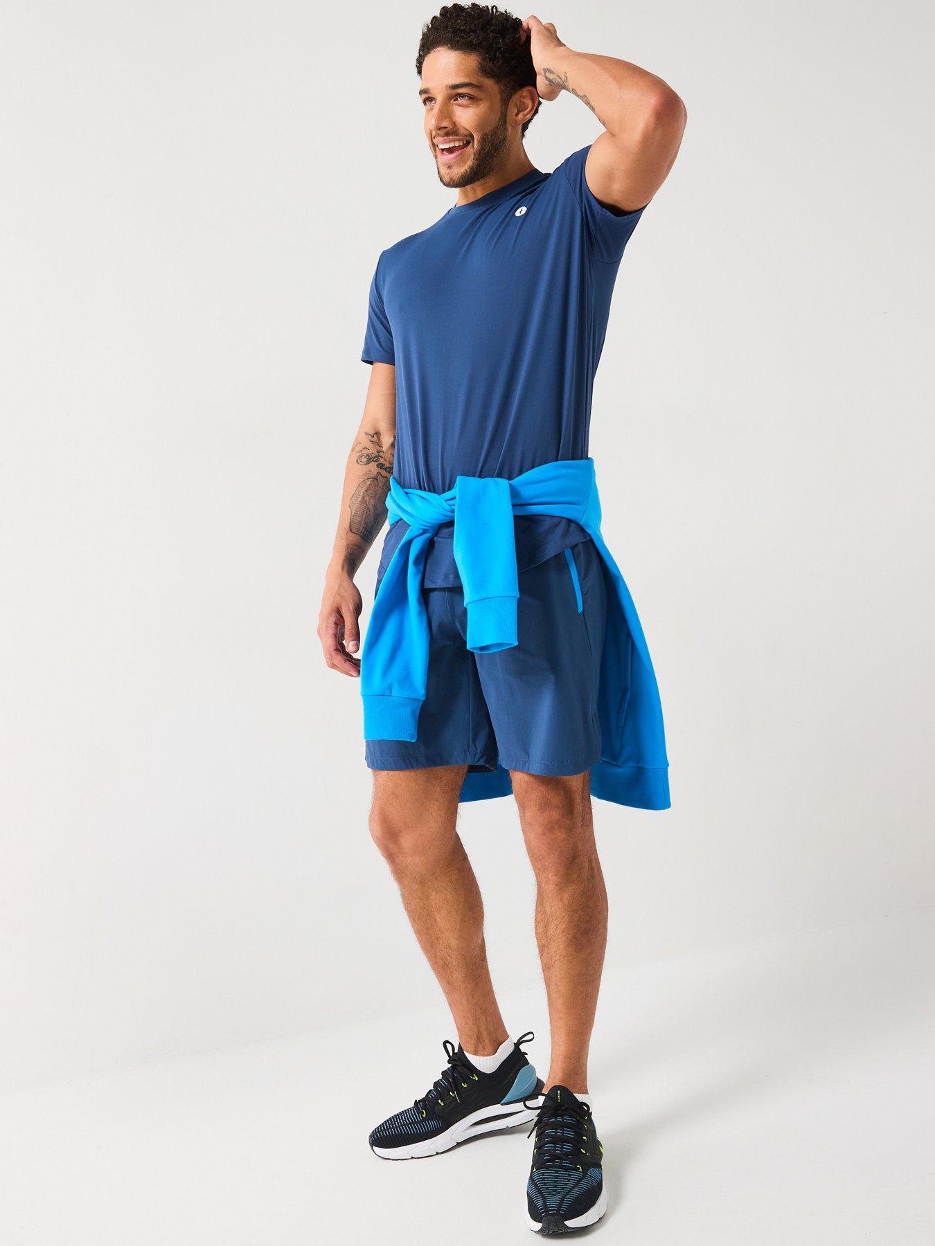  image of gym-coffee-mens-training-tee-blue
