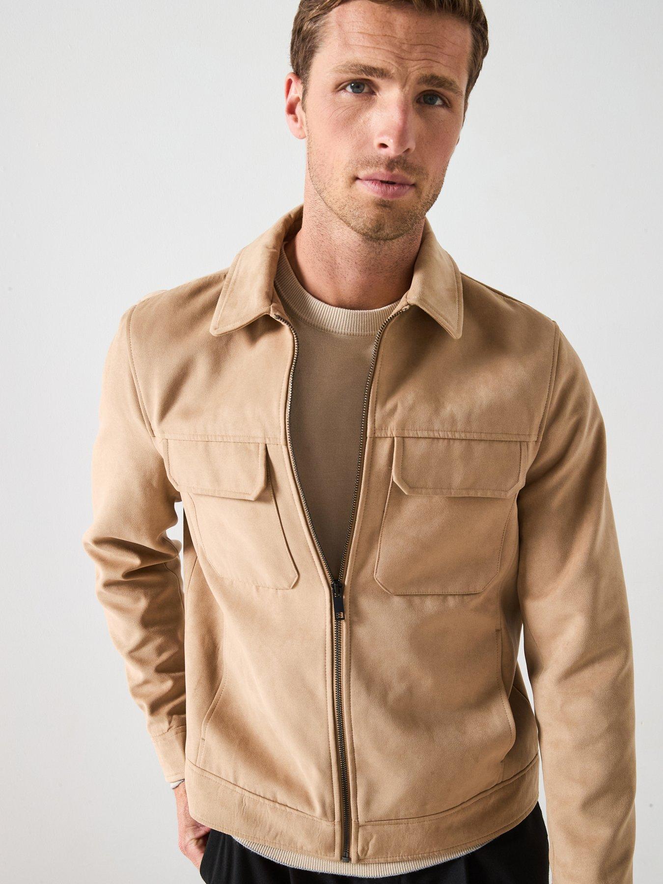 very-man-suede-look-zip-harrington-beige