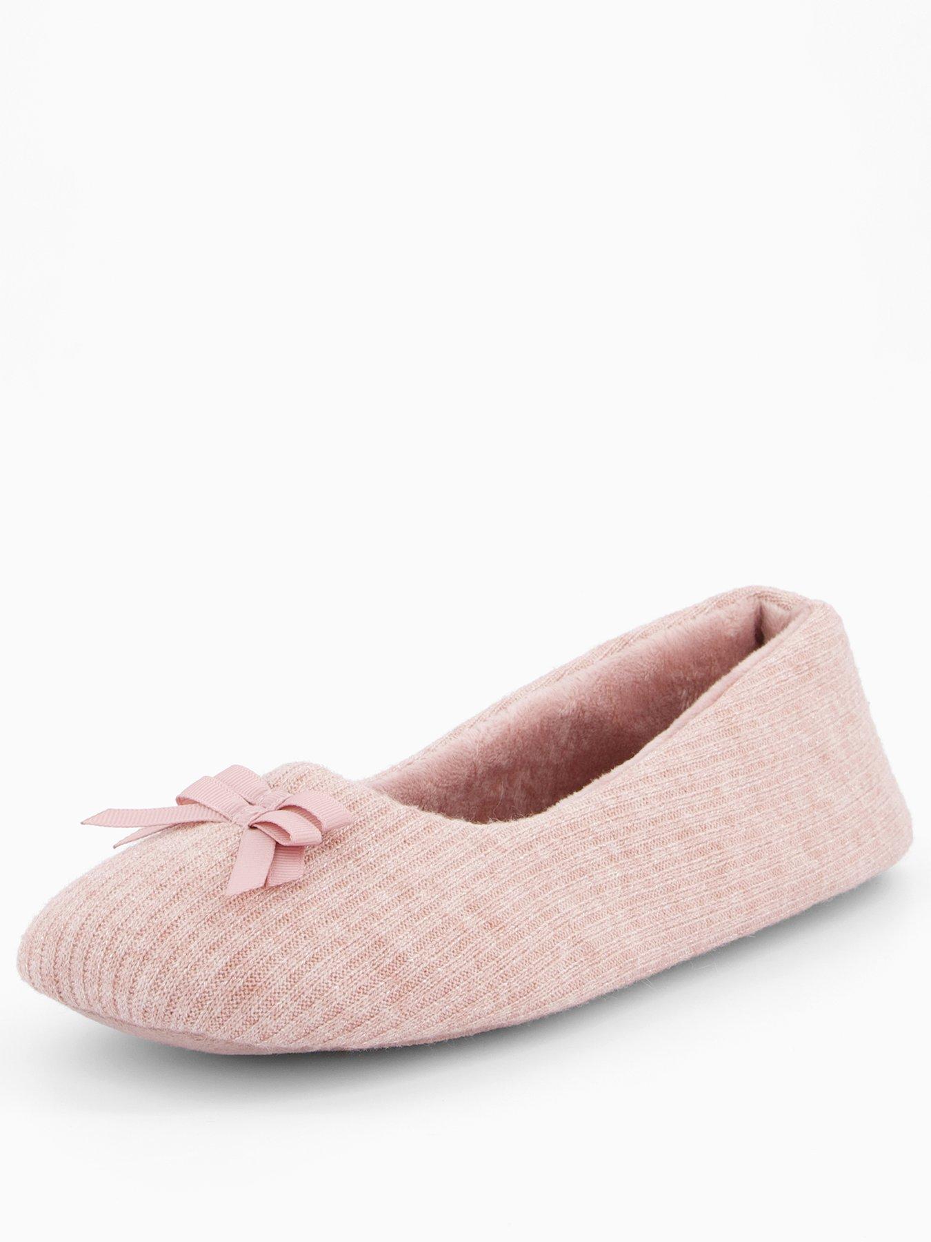 Image 2 of 7 of V by Very Glitter Ballerina Slippers - Pink