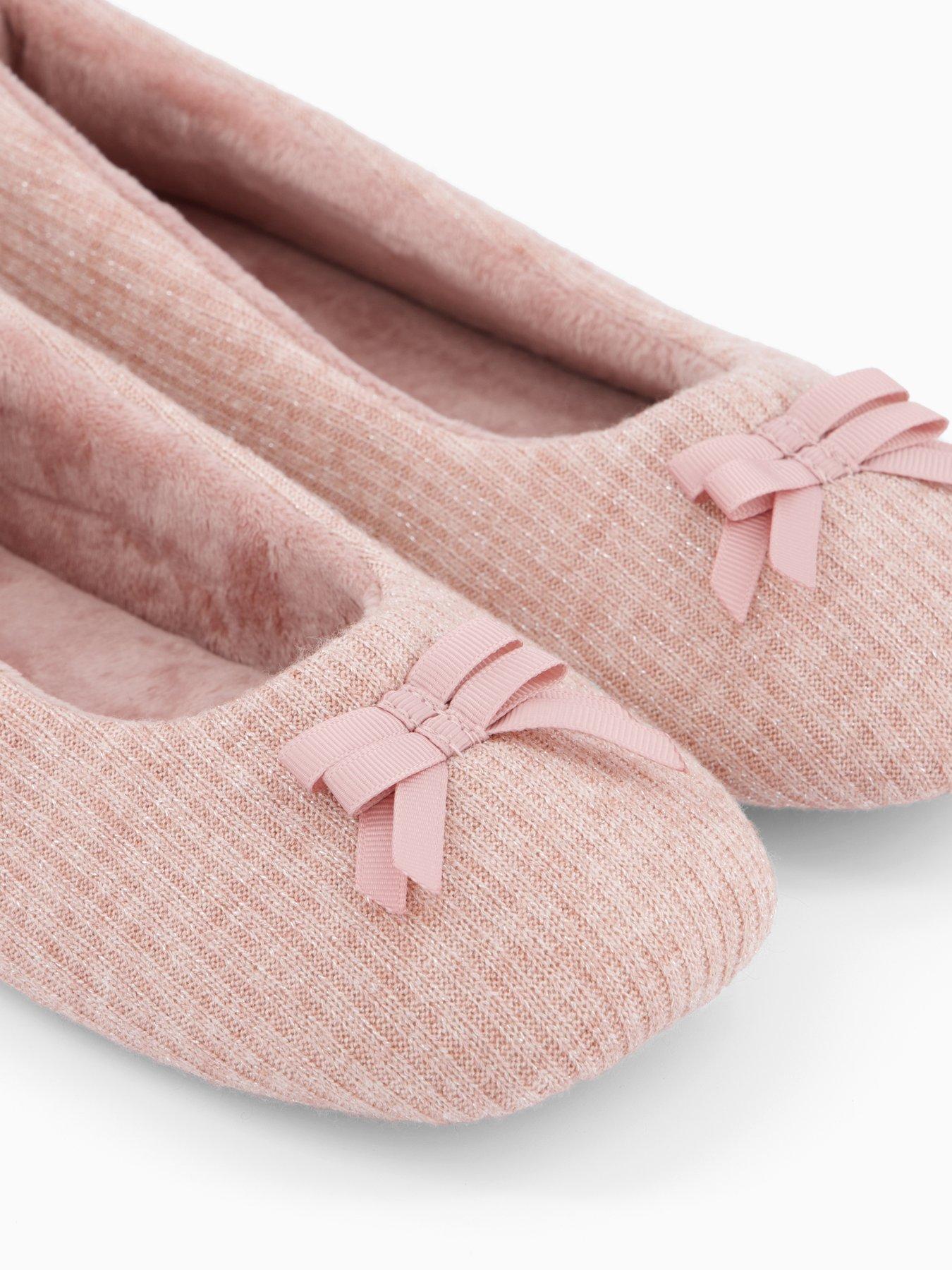 Image 5 of 7 of V by Very Glitter Ballerina Slippers - Pink
