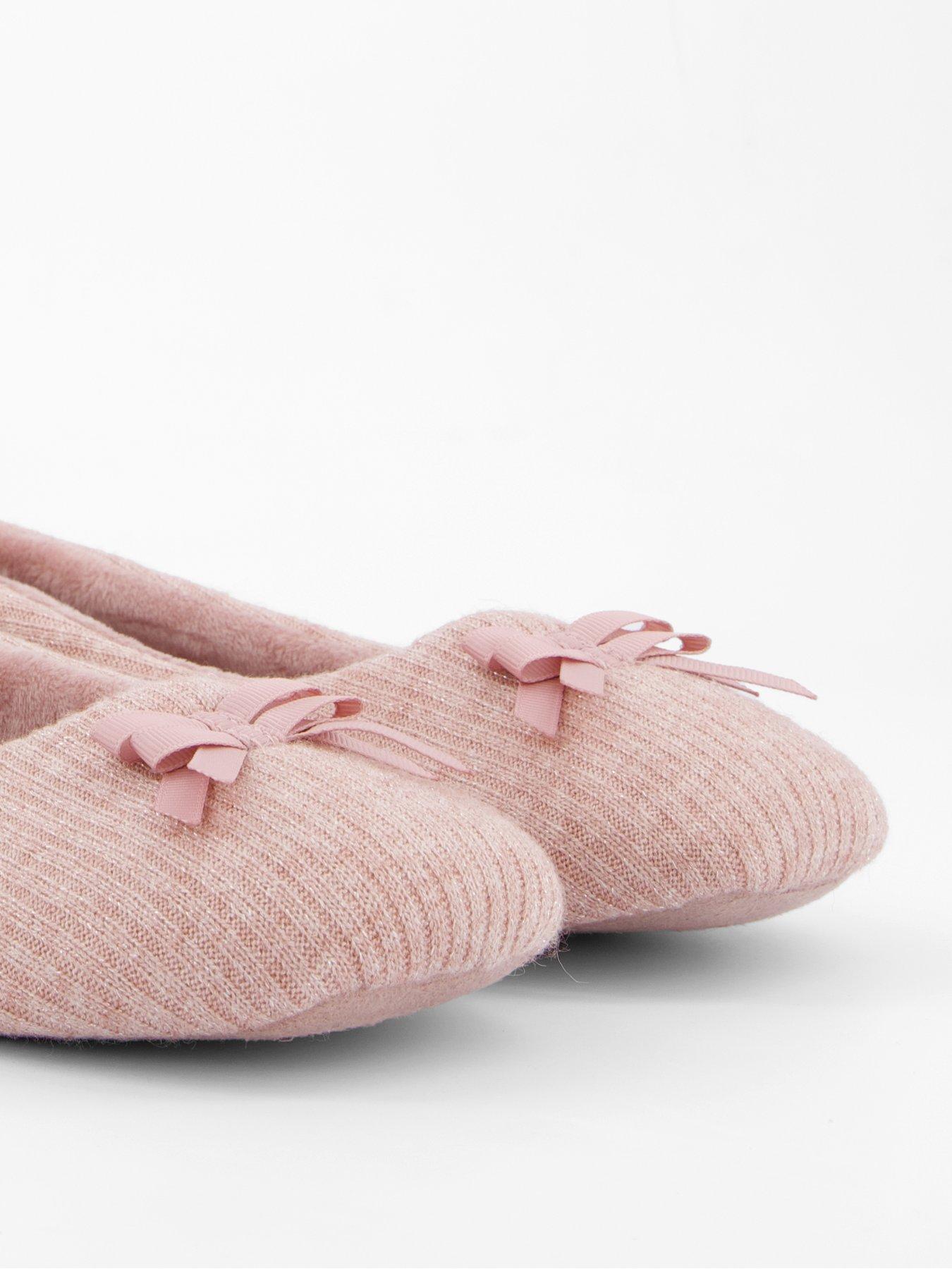 Image 6 of 7 of V by Very Glitter Ballerina Slippers - Pink