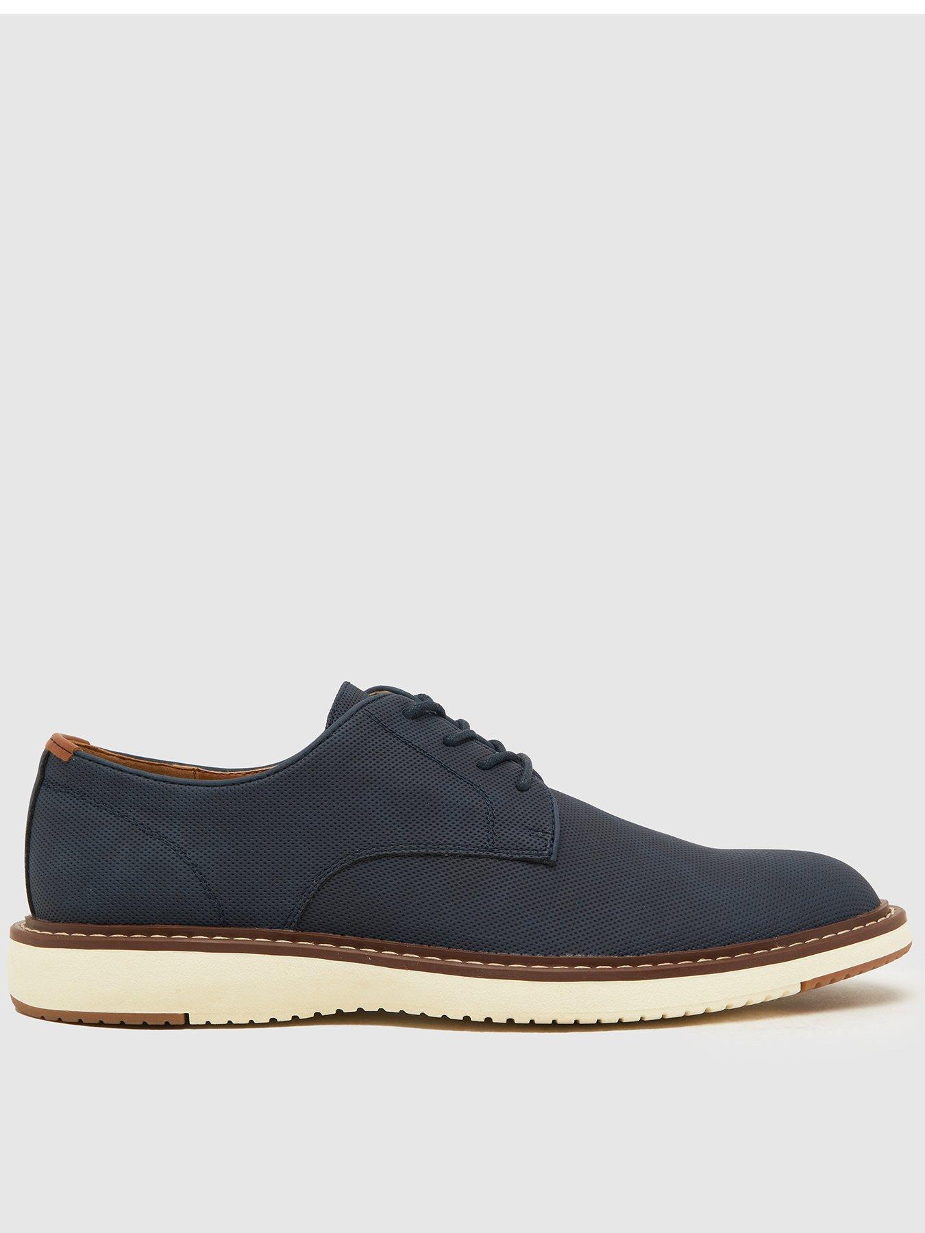  image of schuh-pippin-white-sole-derby--blue