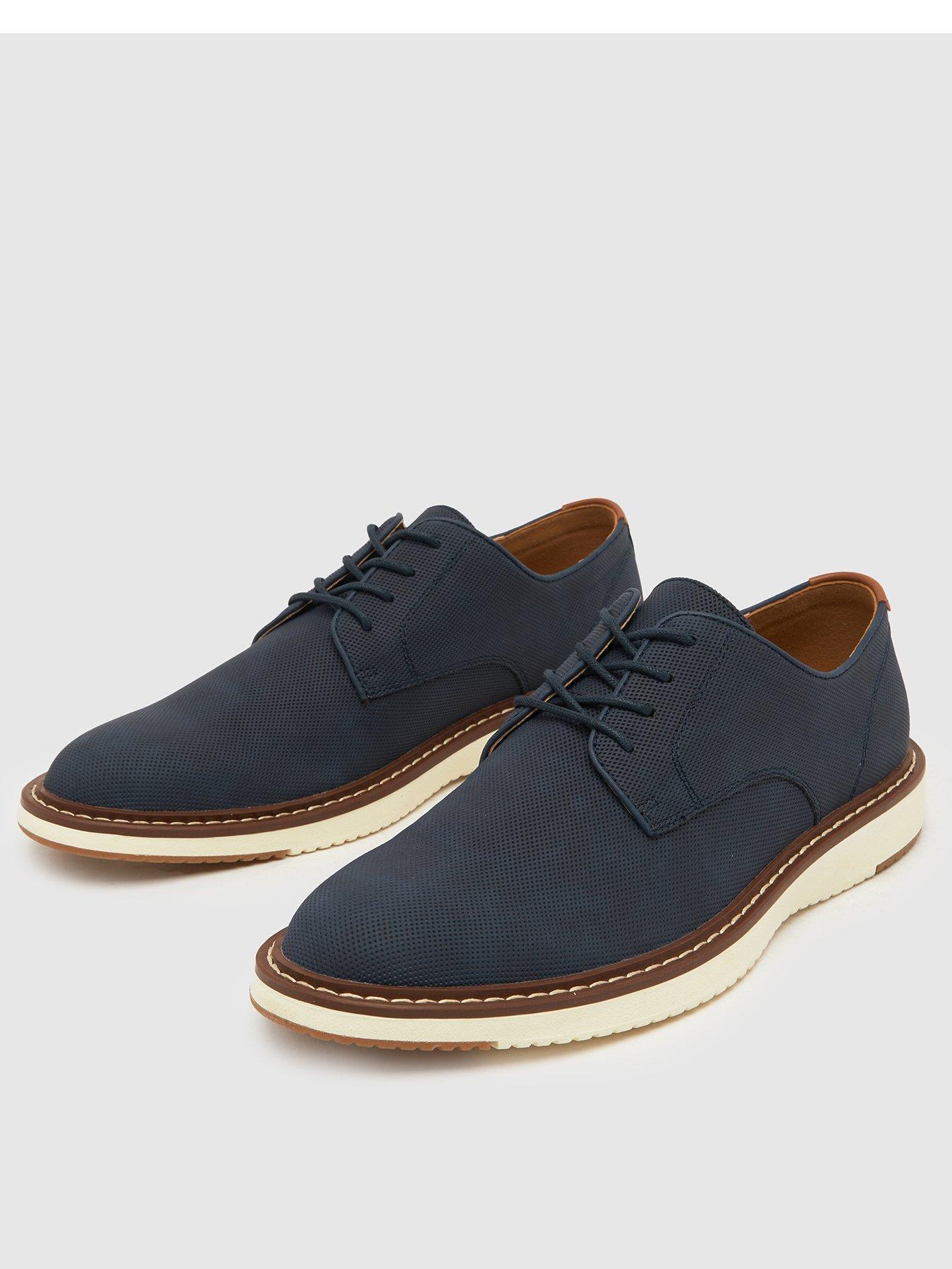  image of schuh-pippin-white-sole-derby--blue
