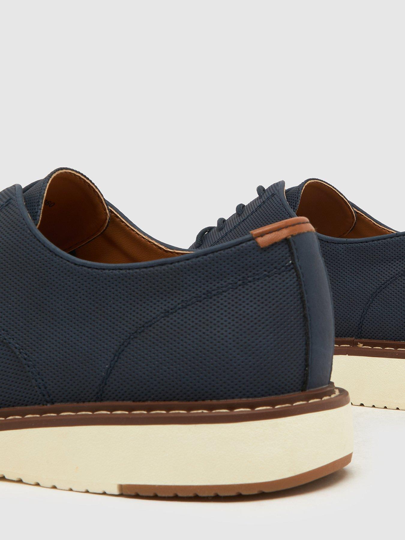  image of schuh-pippin-white-sole-derby--blue