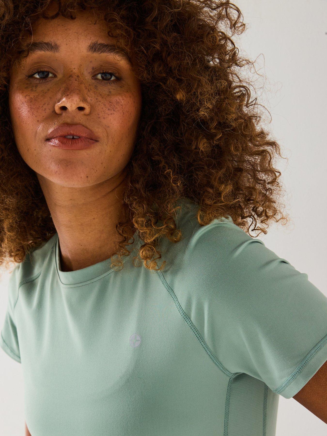 Image 4 of 6 of Gym + Coffee Womens Training Relentless Tee - Green