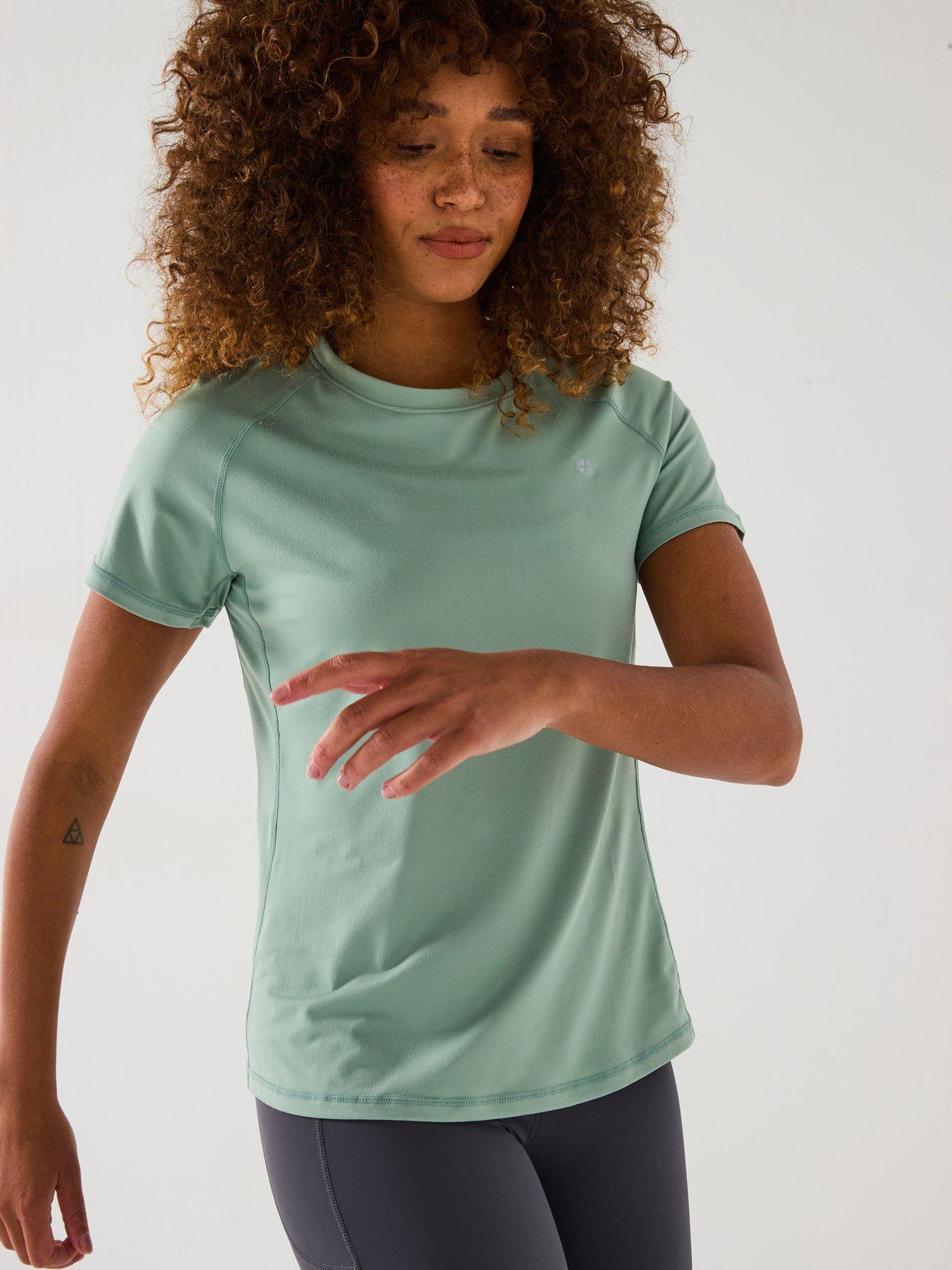 Image 6 of 6 of Gym + Coffee Womens Training Relentless Tee - Green