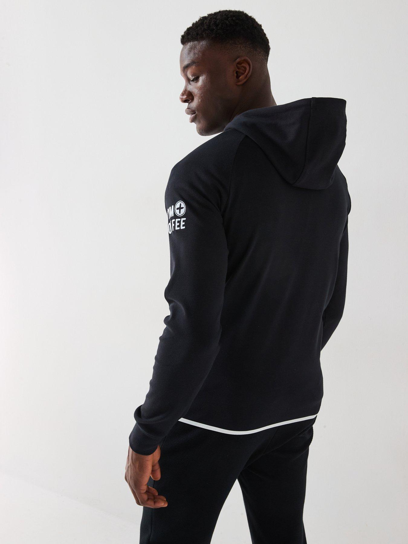  image of gym-coffee-mens-training-chill-zip-hoodie-black