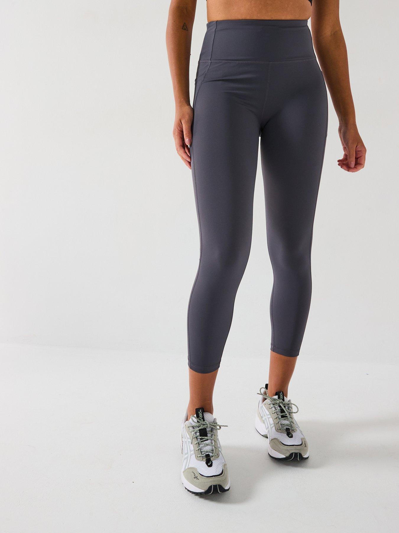Gym + Coffee Womens Training Relentless 7/8 Legging - Grey