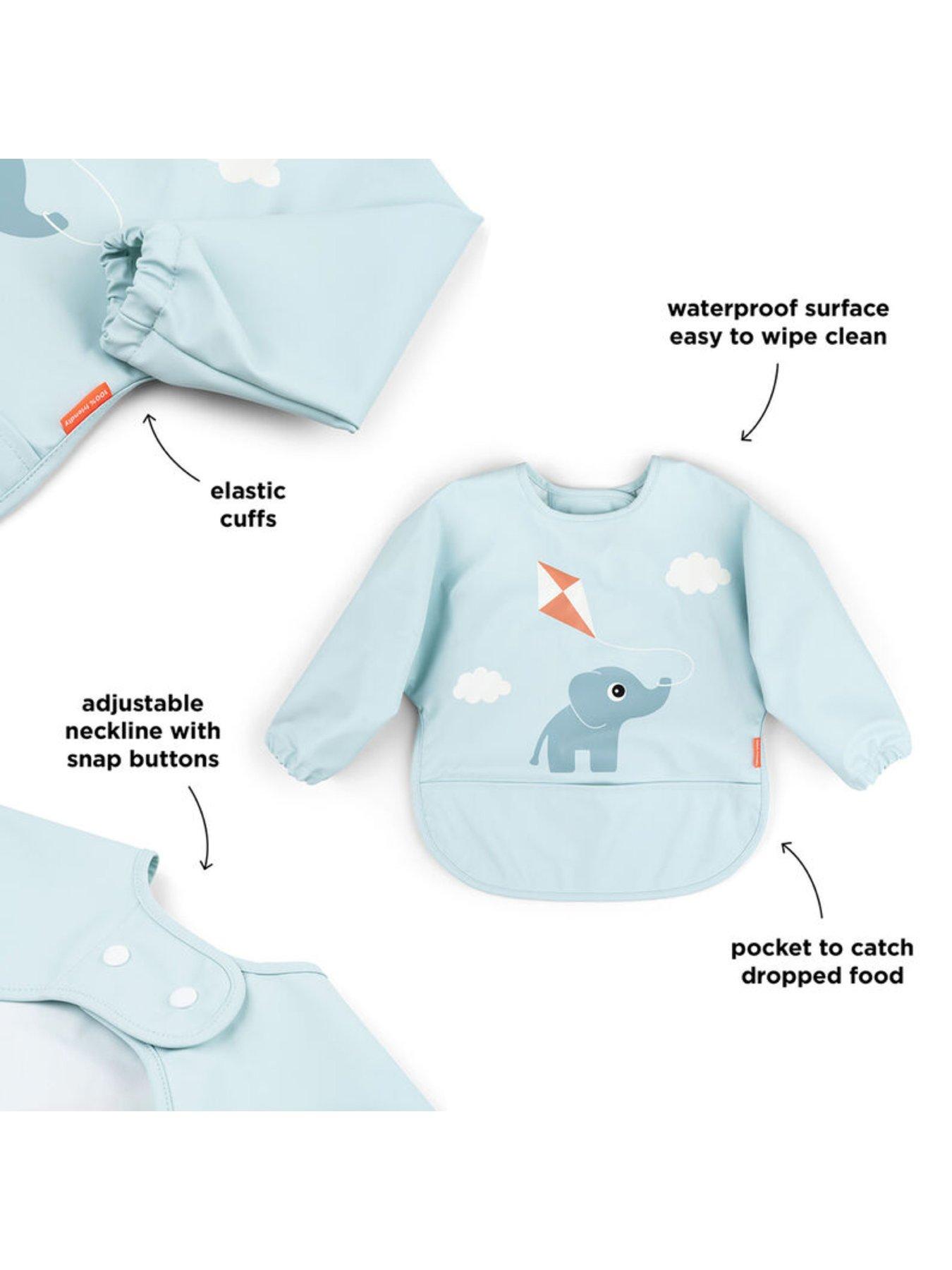  image of done-by-deer-sleeved-pocket-bib-playground