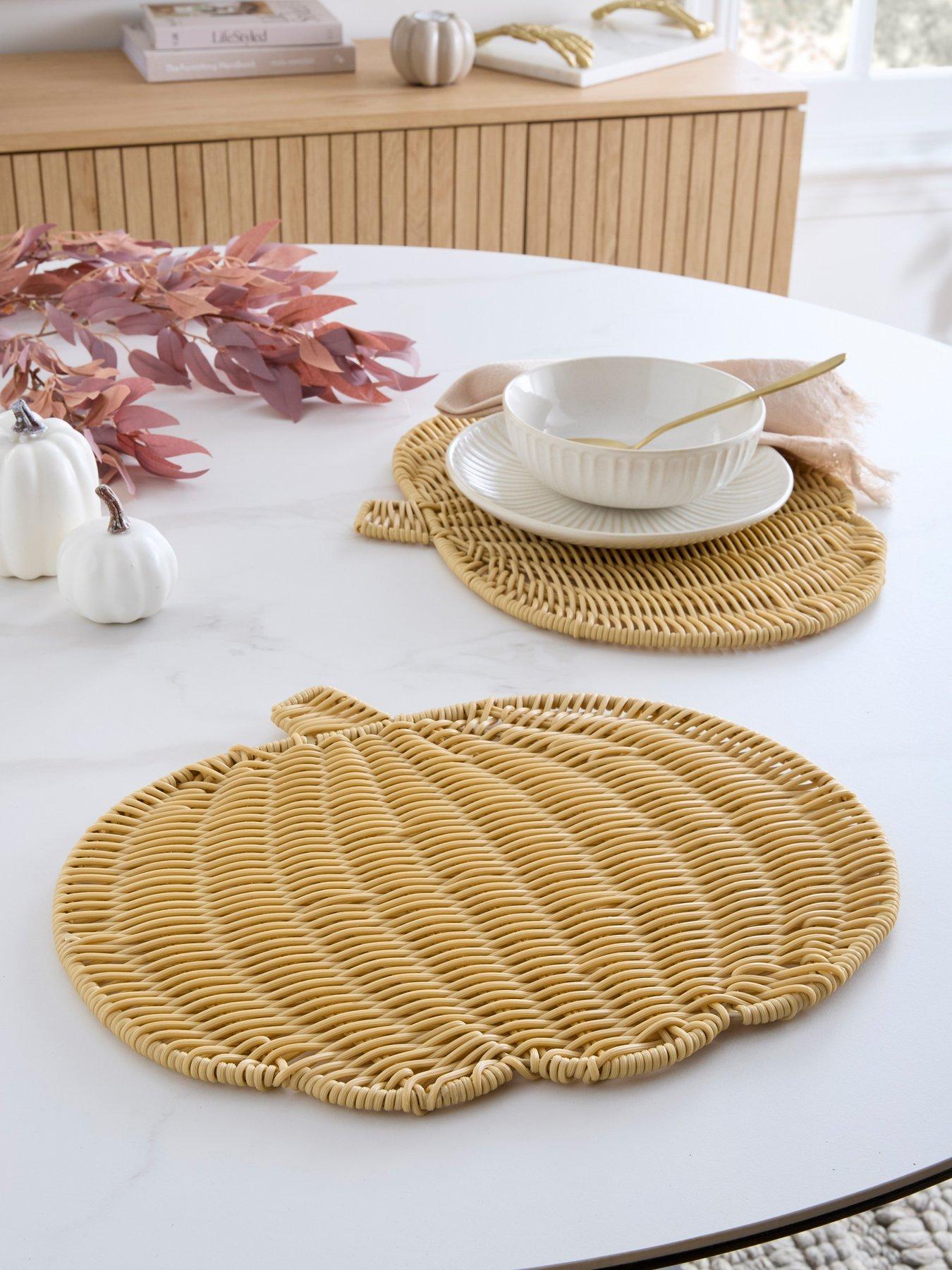 undefined Set Of 2 Pumpkin Placemats