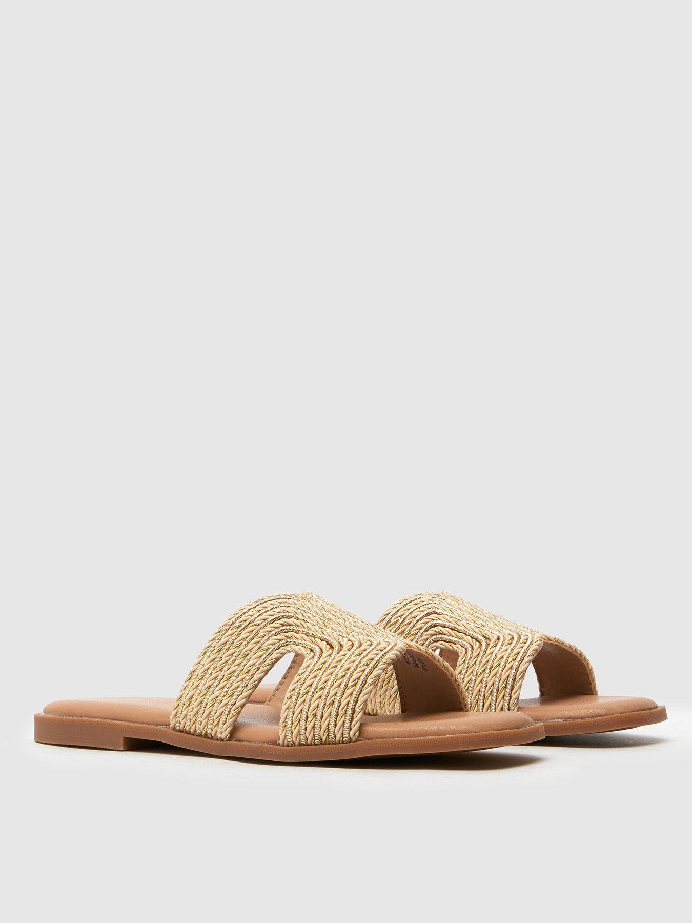  image of schuh-taken-youth-mule-sandals-gold
