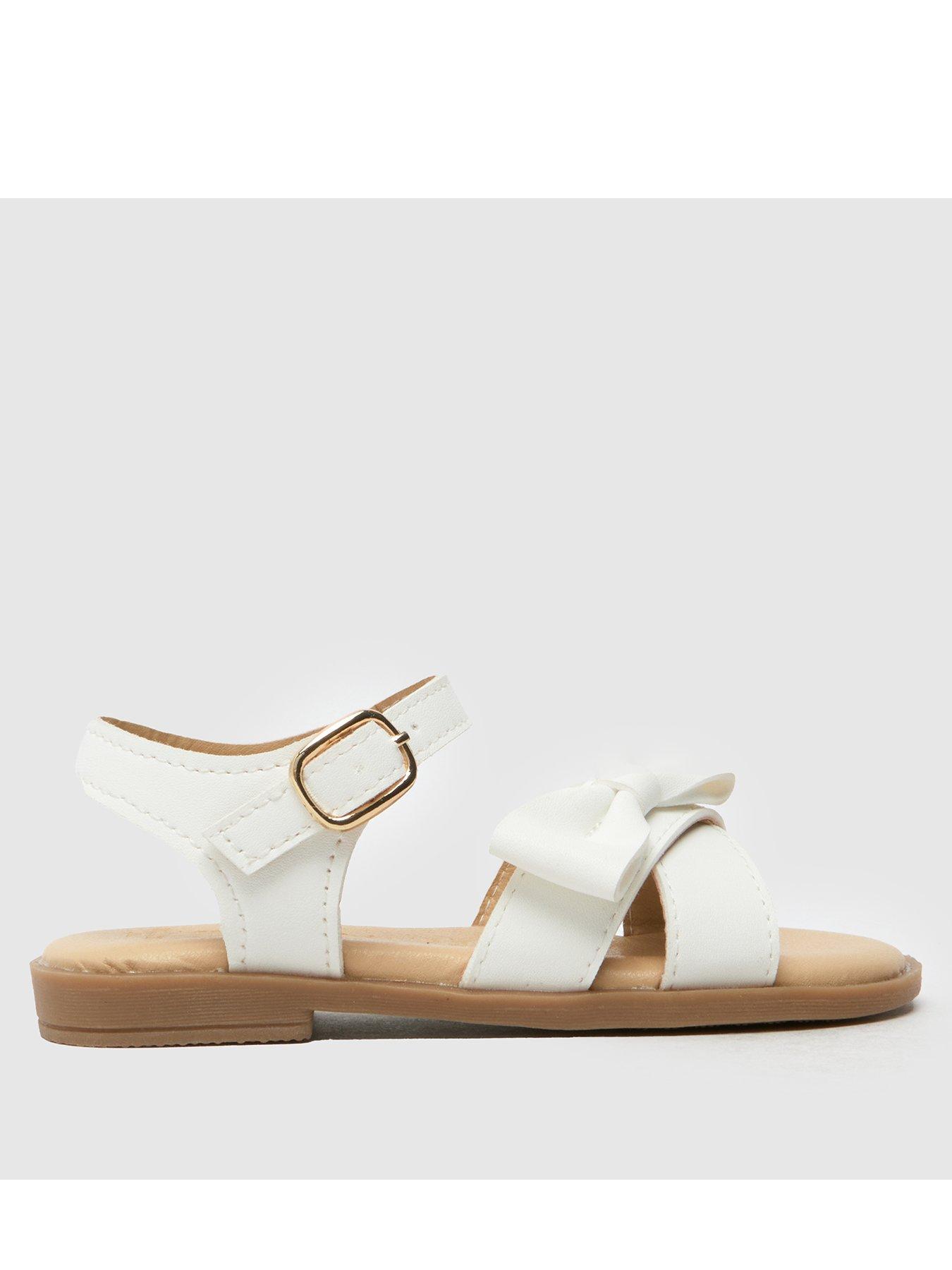 undefined Toddler Tinker Bow Sandal - White