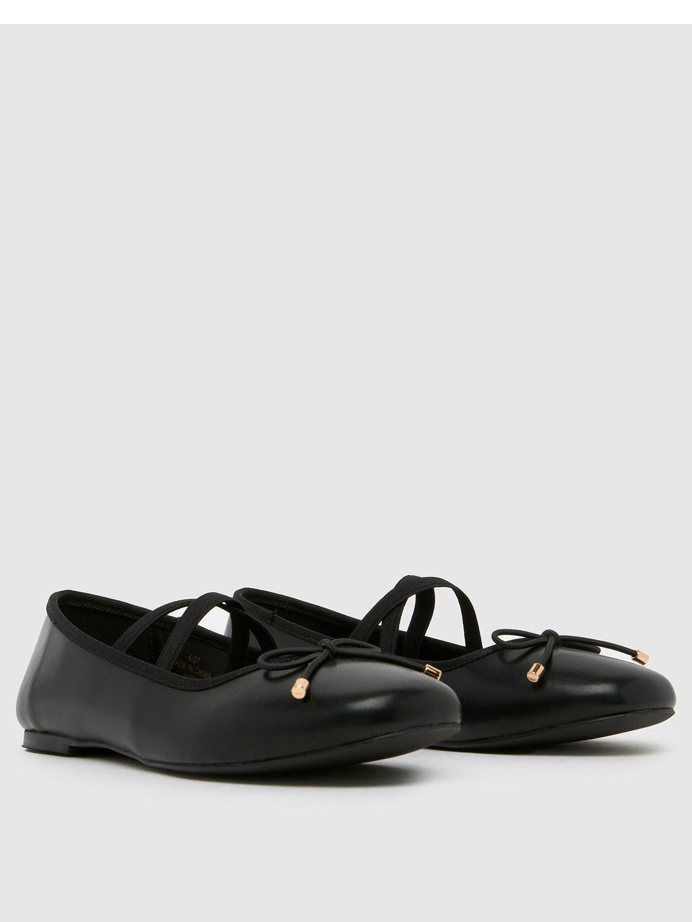  image of schuh-lola-youth-mary-jane-ballerina-black
