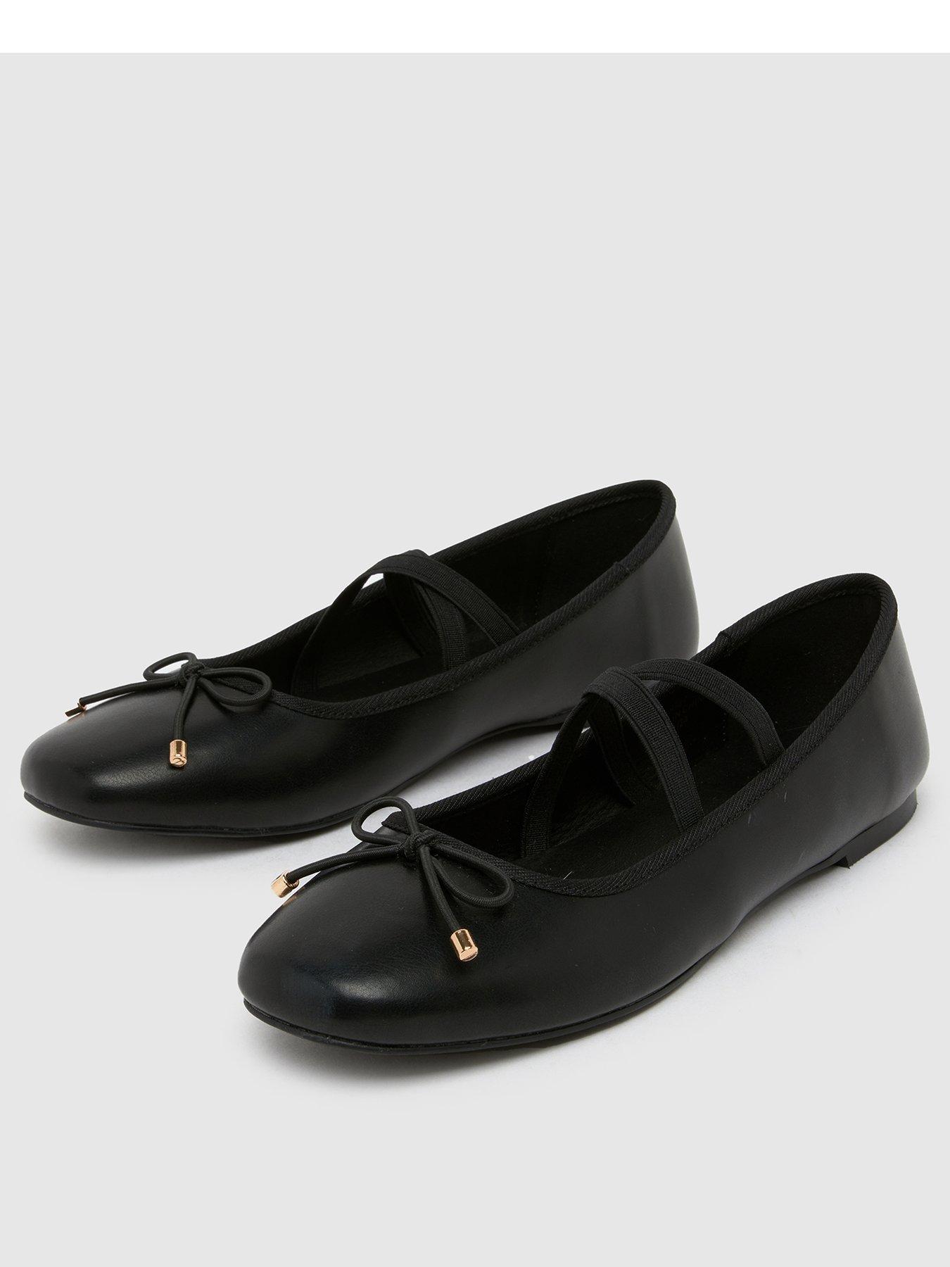  image of schuh-lola-youth-mary-jane-ballerina-black
