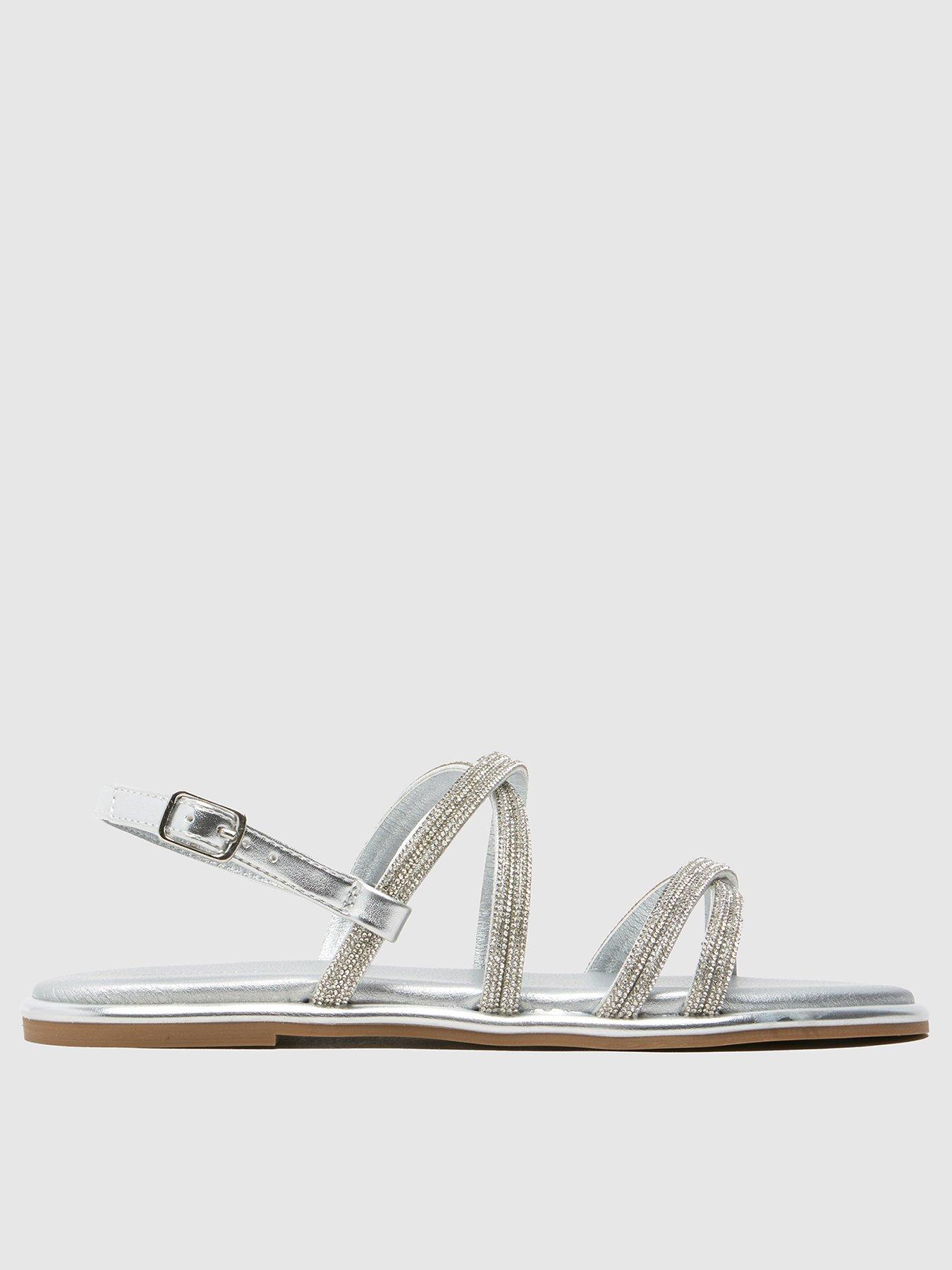 undefined Youth Tevy Embellished Sandals - Silver