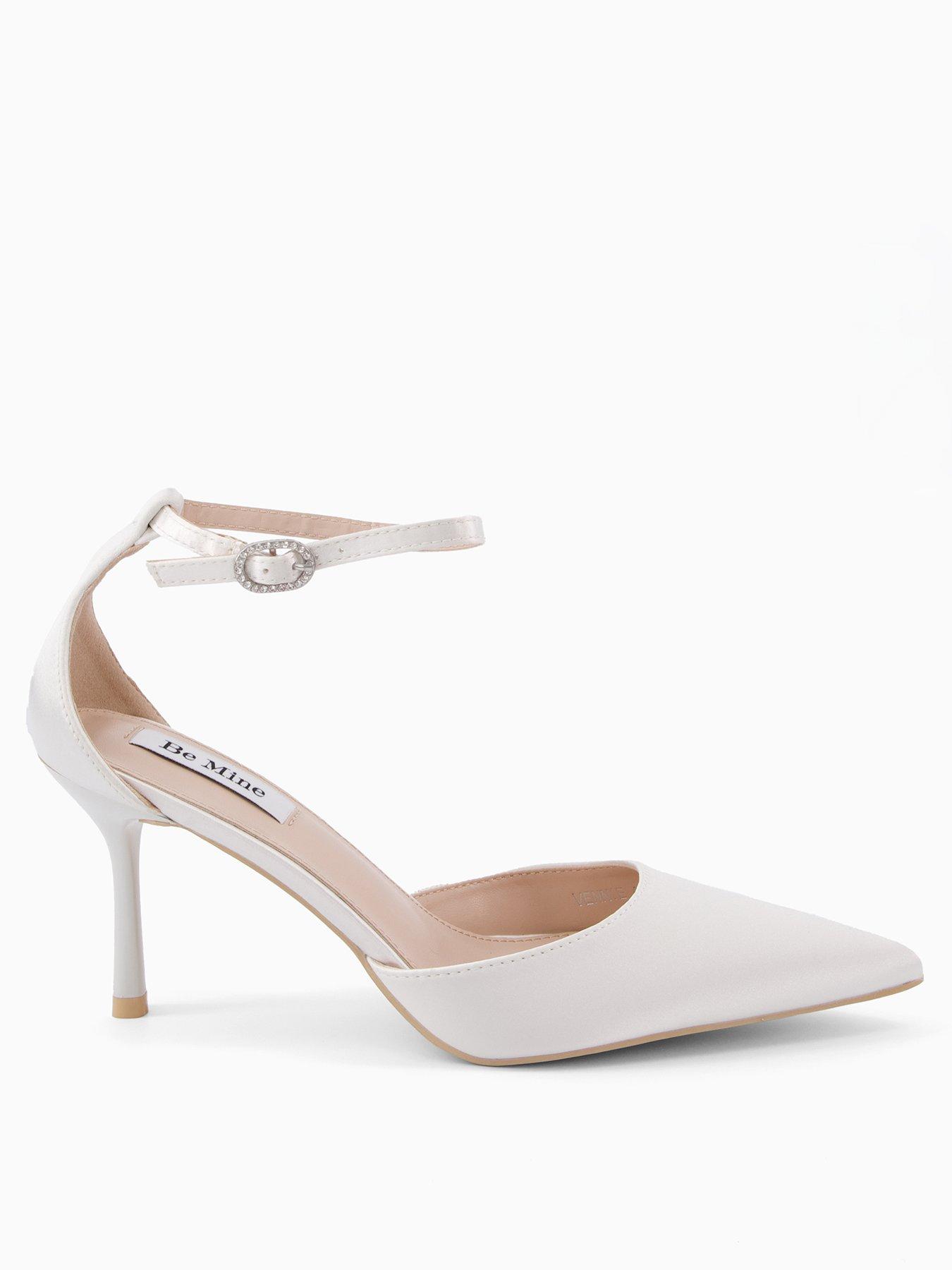 stillFront image of raid-vennie-lace-detail-kitten-heeled-shoes-white