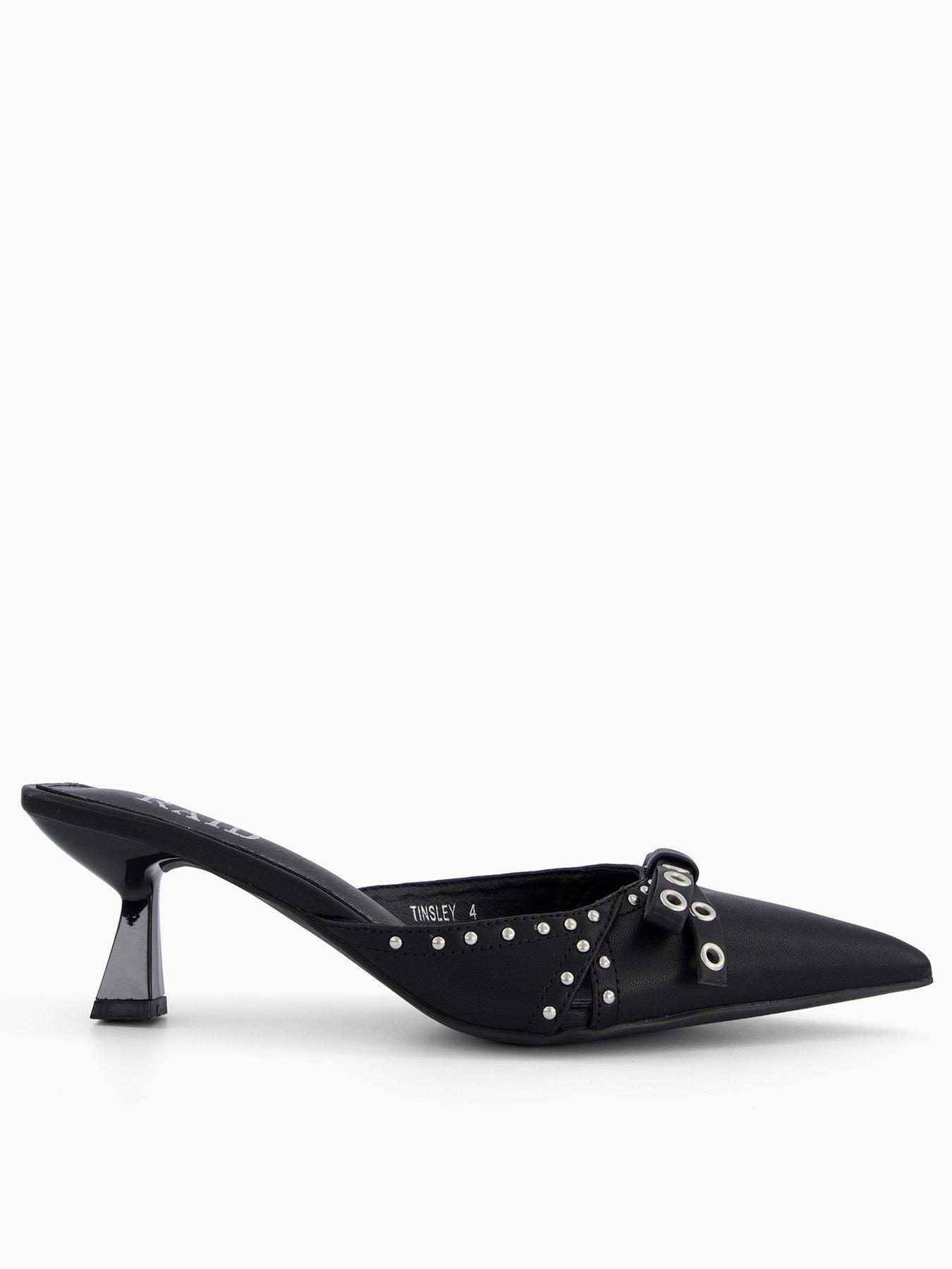 undefined Tinsley Hardware Pointed Mule - Black