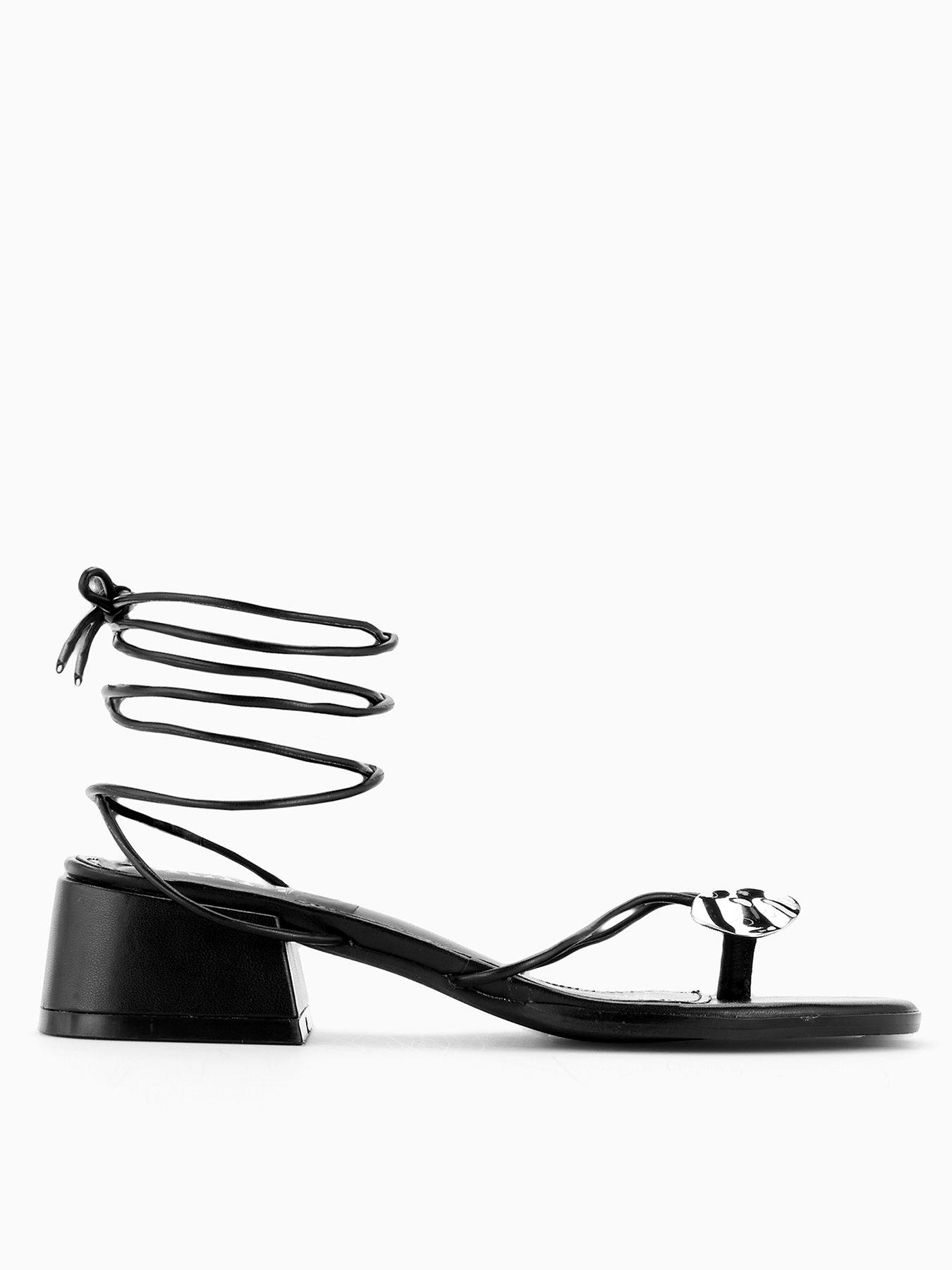 raid-jenny-block-heel-gold-detail-sandal-black