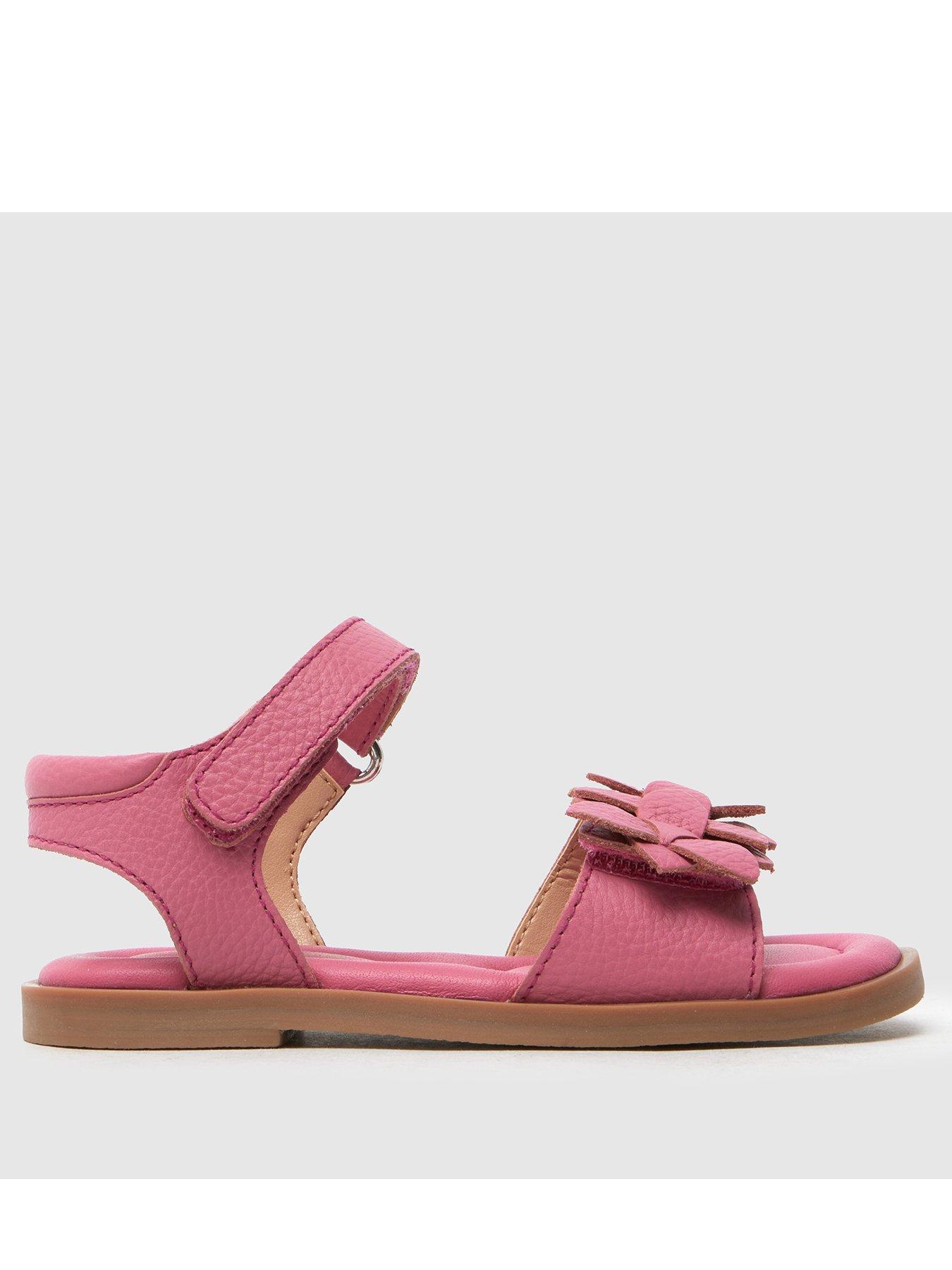 undefined Toddler Tamber Leather Flower Sandals - Pink