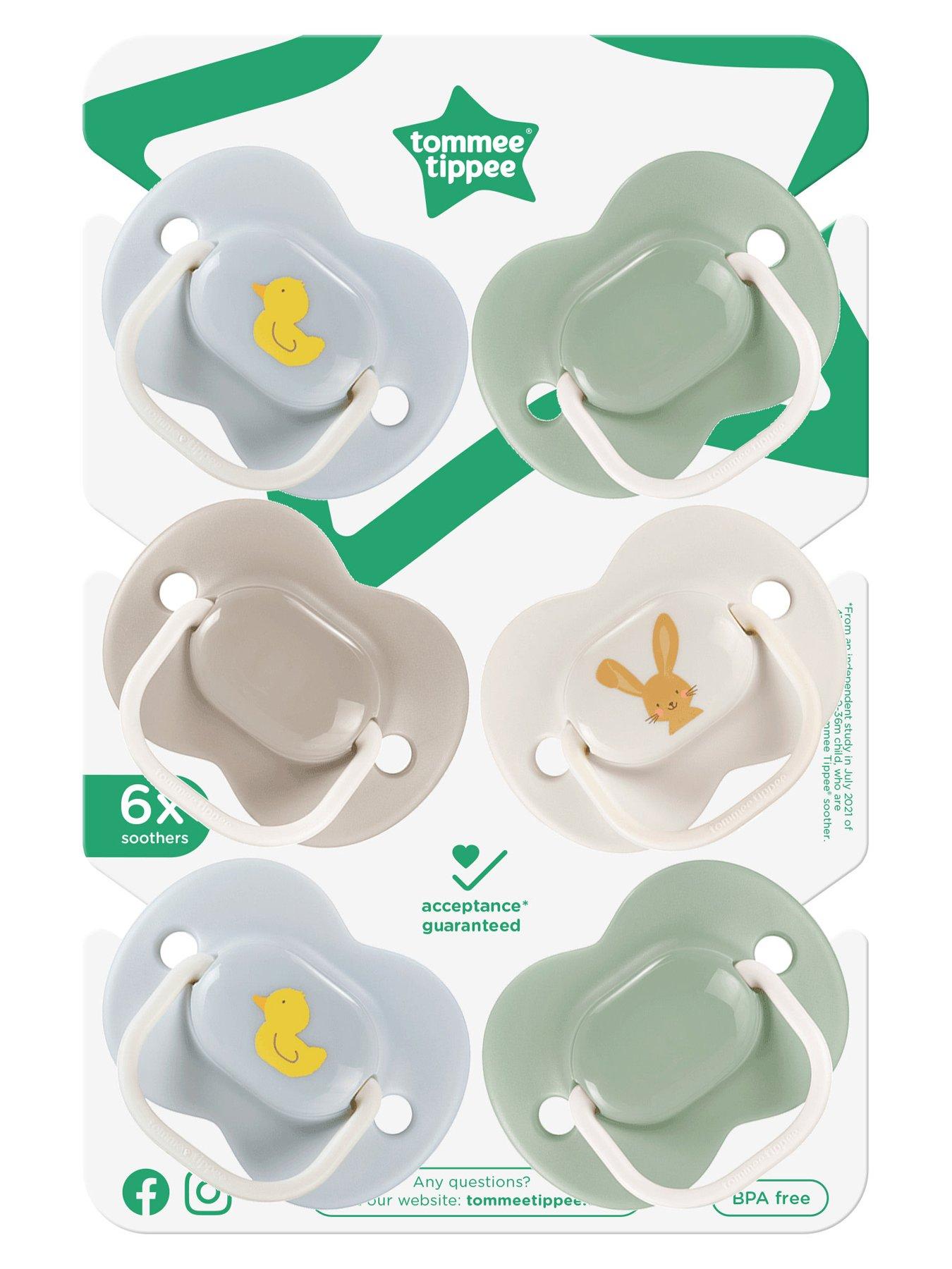  image of tommee-tippee-6x-6-18m-anytime-soothers